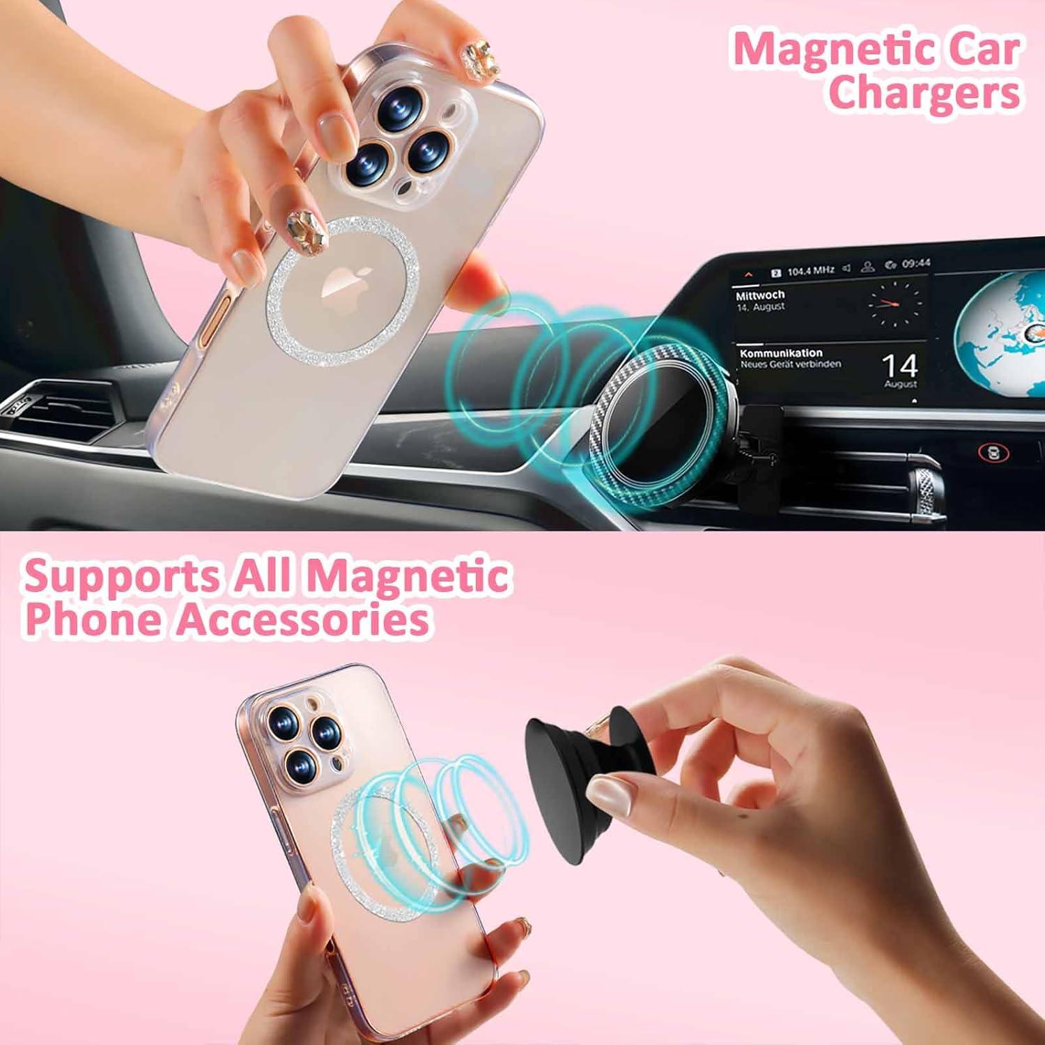 Anillos Metálicos Universales Jsoerpay para Carga Inalámbrica - Paquete de 4