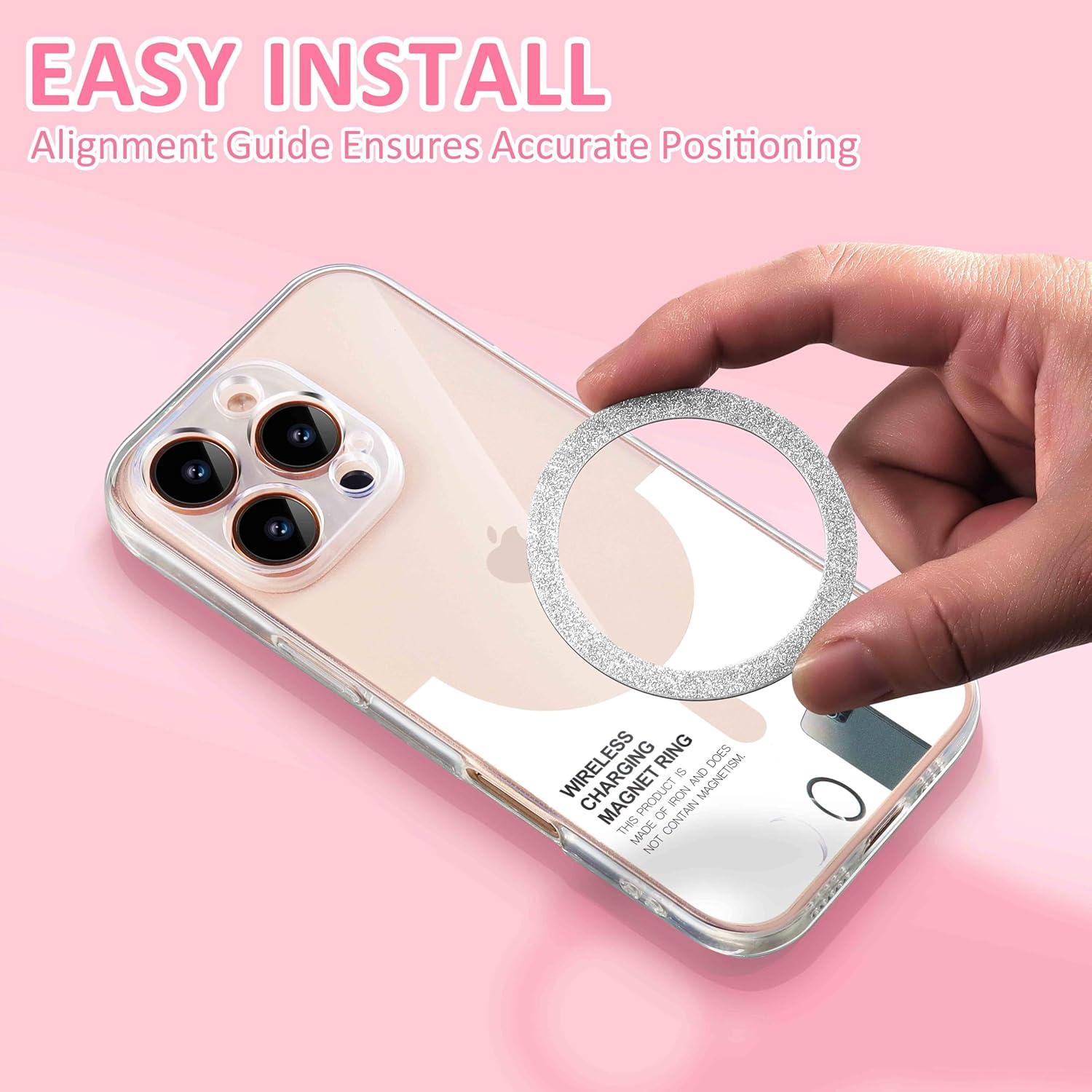 Anillos Metálicos Universales Jsoerpay para Carga Inalámbrica - Paquete de 4