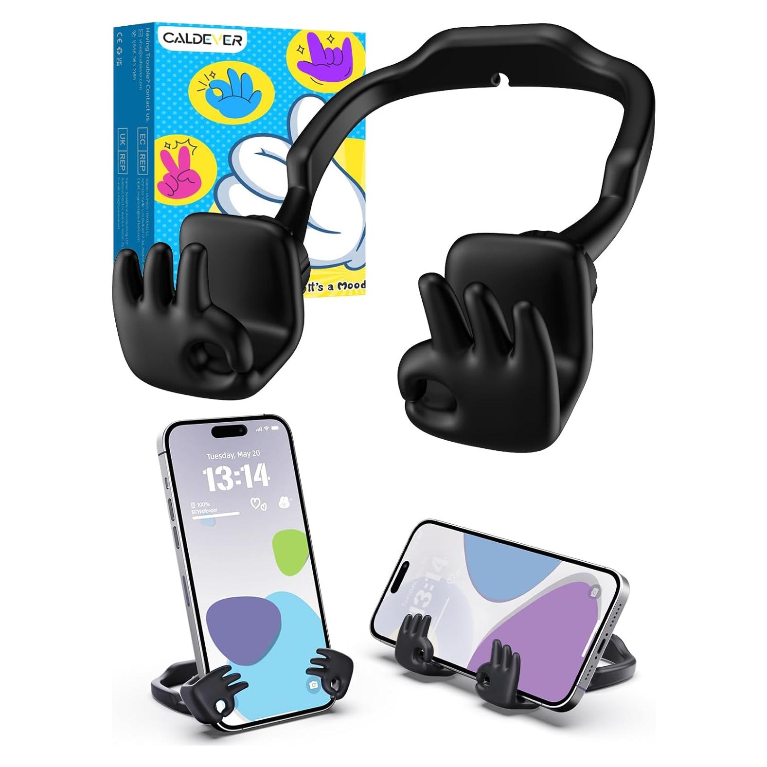 Soporte para Teléfono Celular CALDEVER Ajustable 360° Negro