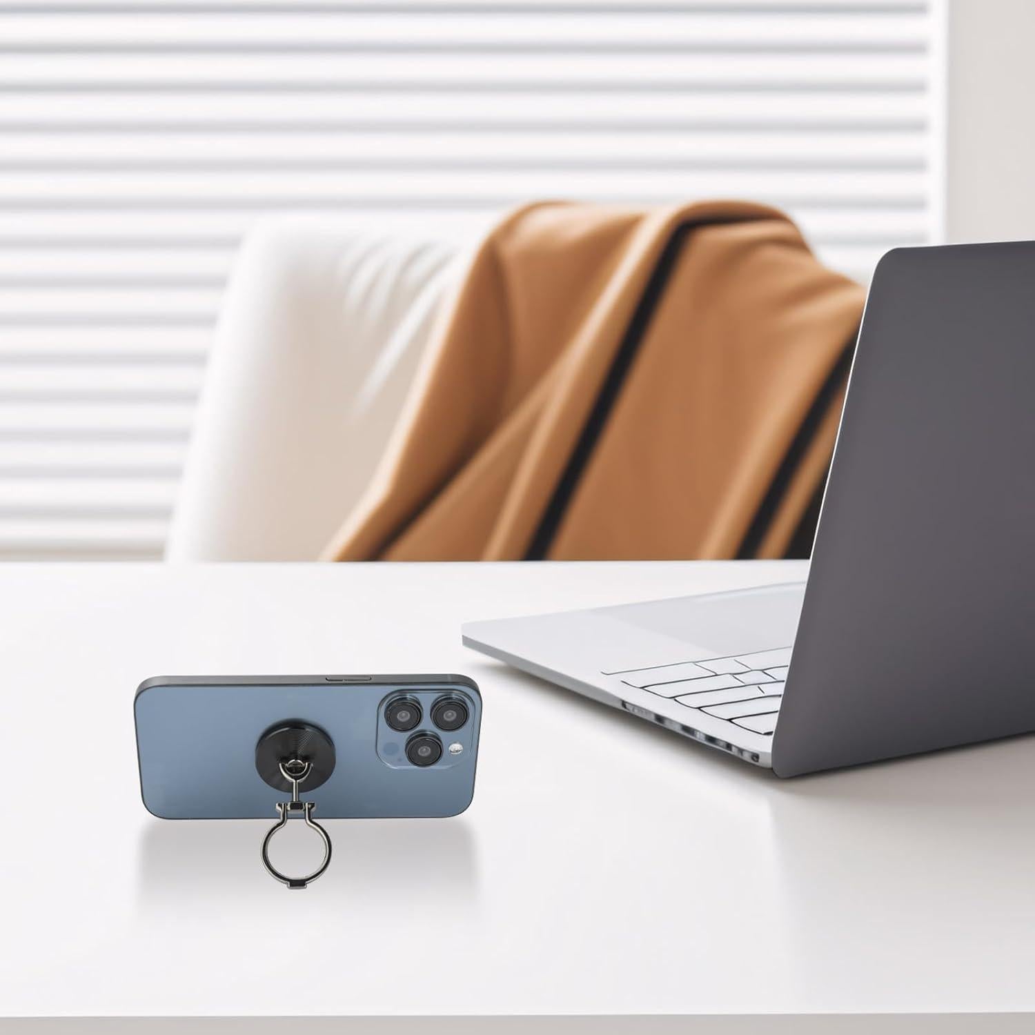 Soporte para Anillo de Teléfono Aceyoon Negro 360° Ajustable