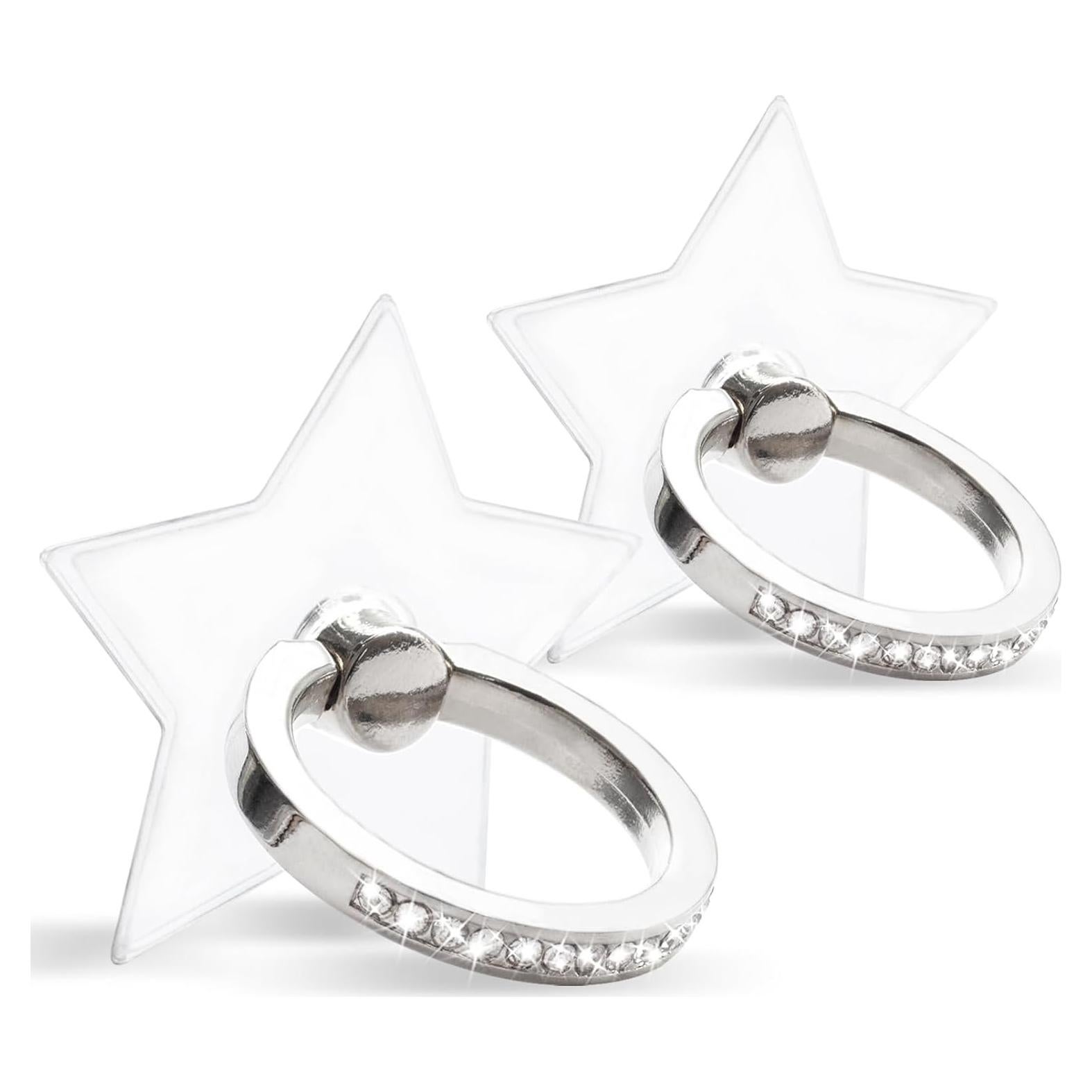 Soporte para anillo de teléfono Wansurs, 2 Pack, ajustable 360°