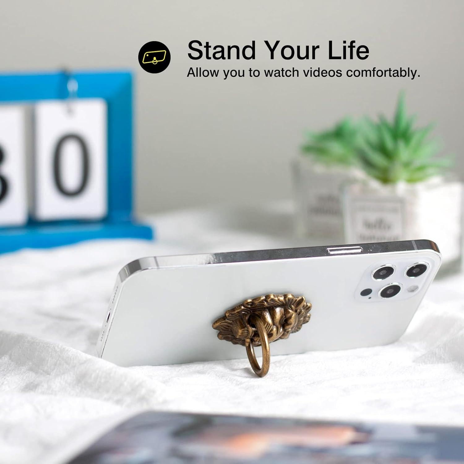 Soporte para Anillo de Teléfono Celular Wansurs Bronce 2 Pack