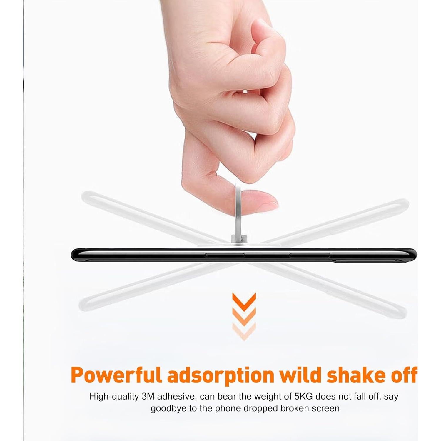 Soporte para anillo de teléfono Wansurs redondo ajustable 360°