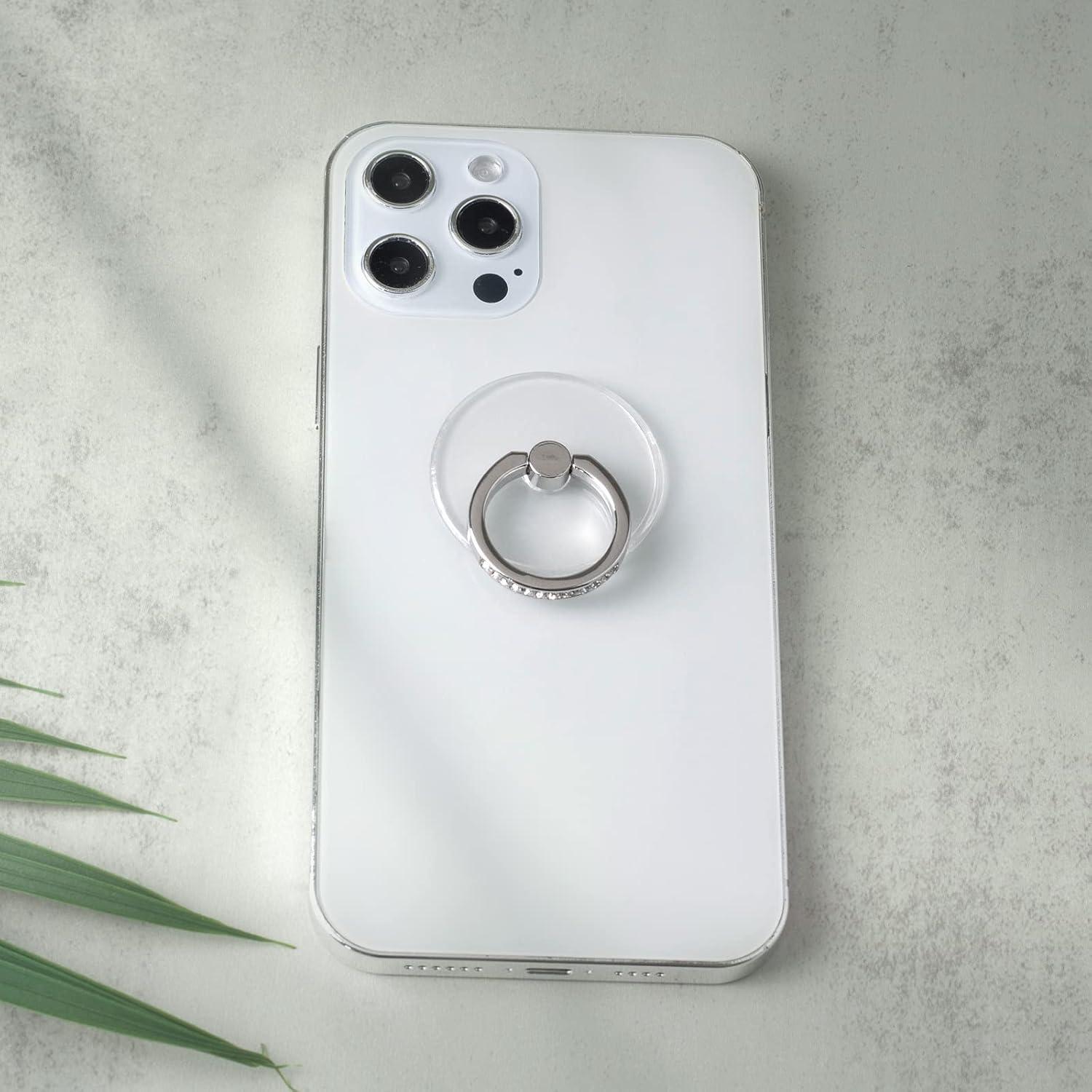 Soporte para anillo de teléfono Wansurs redondo ajustable 360°