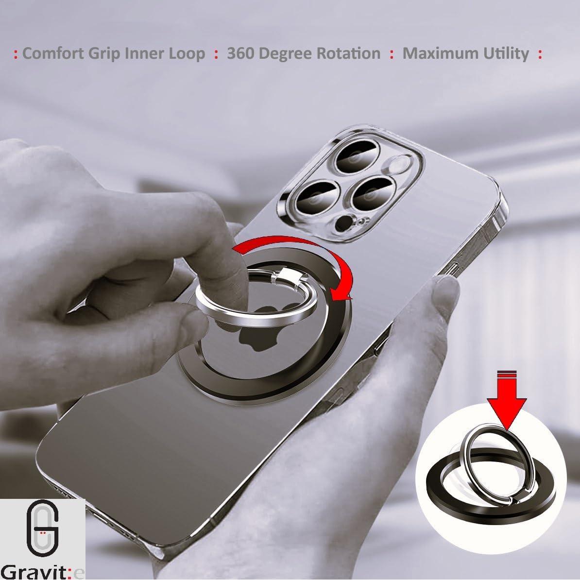 Soporte Magnético Ultra Fuerte Gravit:e para Teléfonos Plata