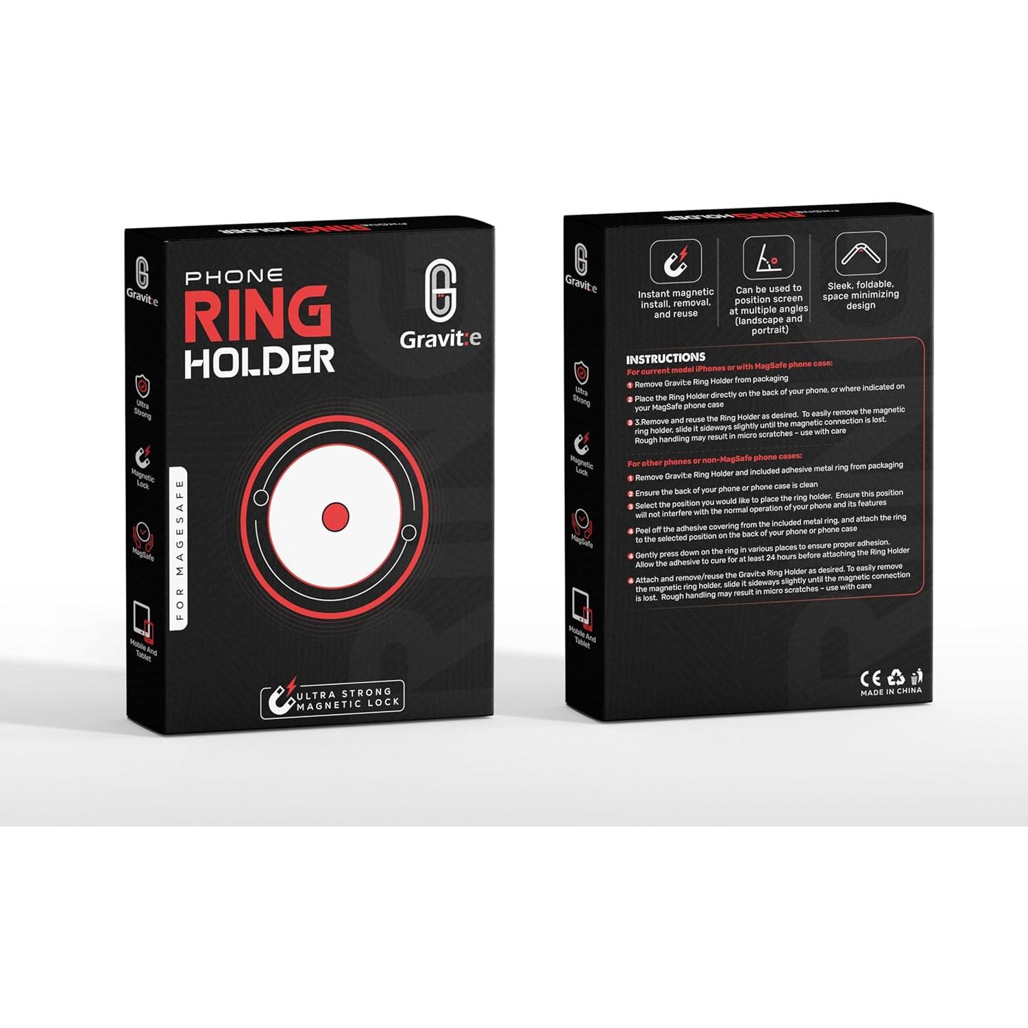 Soporte Magnético Ultra Fuerte Gravit:e para Teléfonos Plata