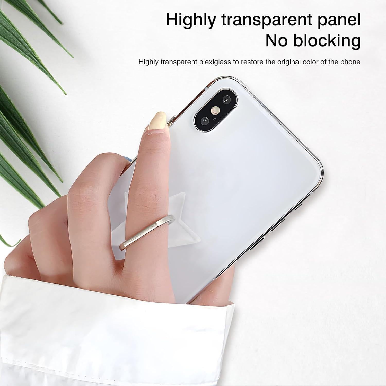 Soporte para anillo de dedo Wansurs transparente 360° ajustable