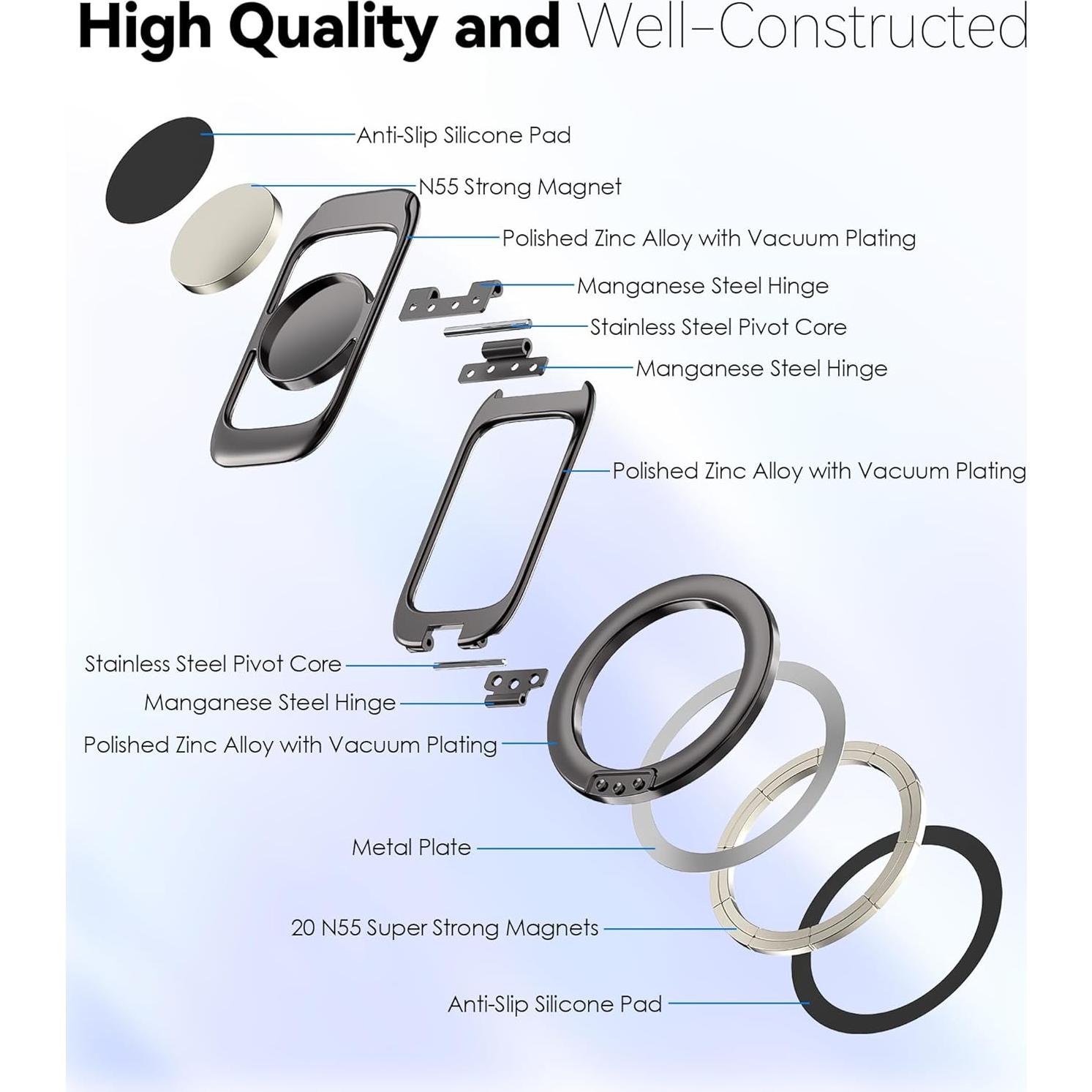 Soporte Magnético Doflyesky para Teléfono MagSafe Marrón