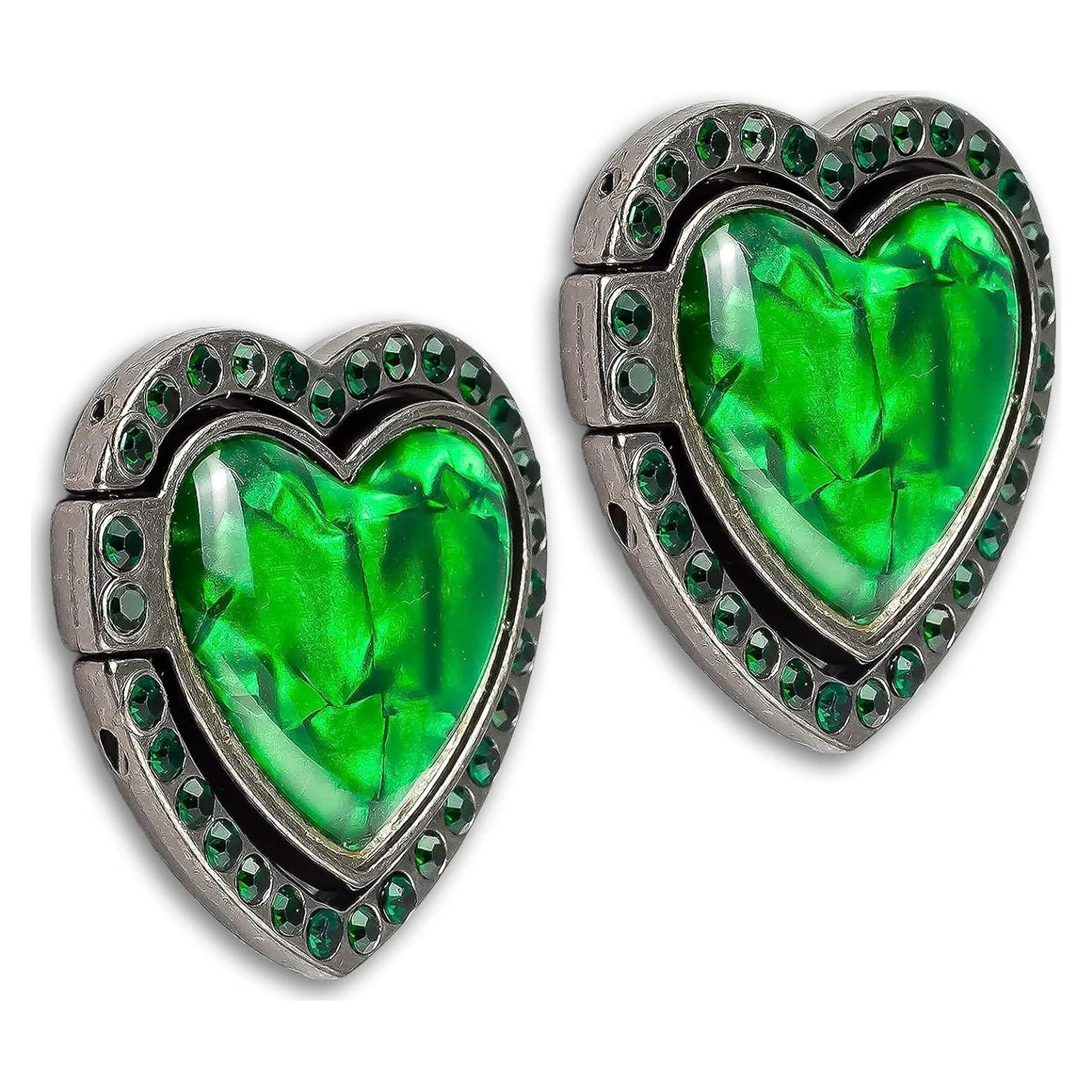 Soporte de Anillo para Teléfono Wansurs Corazón Brillante 2 Pcs