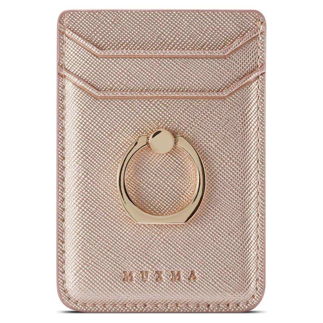 Soporte para Tarjeta de Teléfono con Anillo TOPWOOZU Rosa Dorado