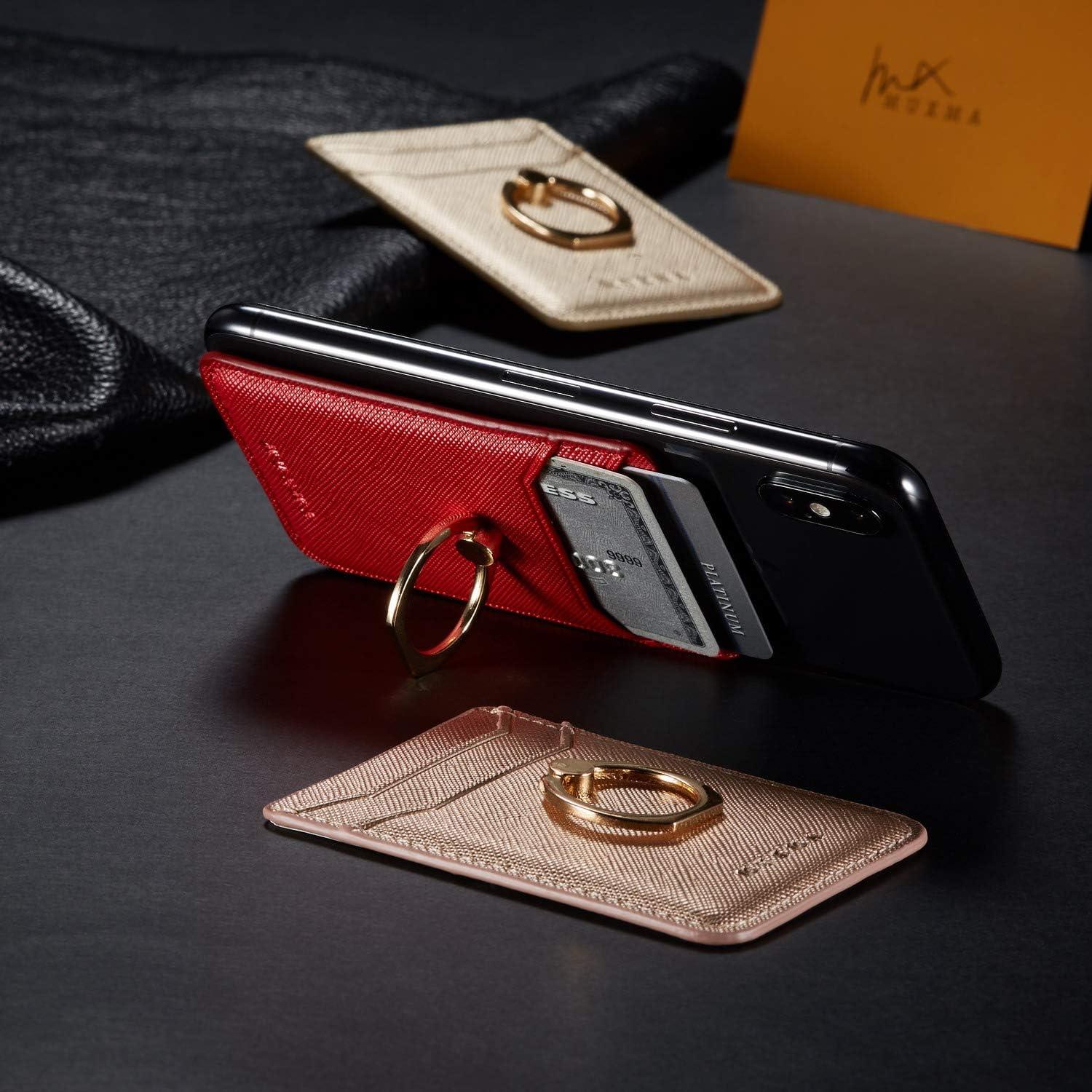 Soporte para Tarjeta de Teléfono con Anillo TOPWOOZU Rosa Dorado