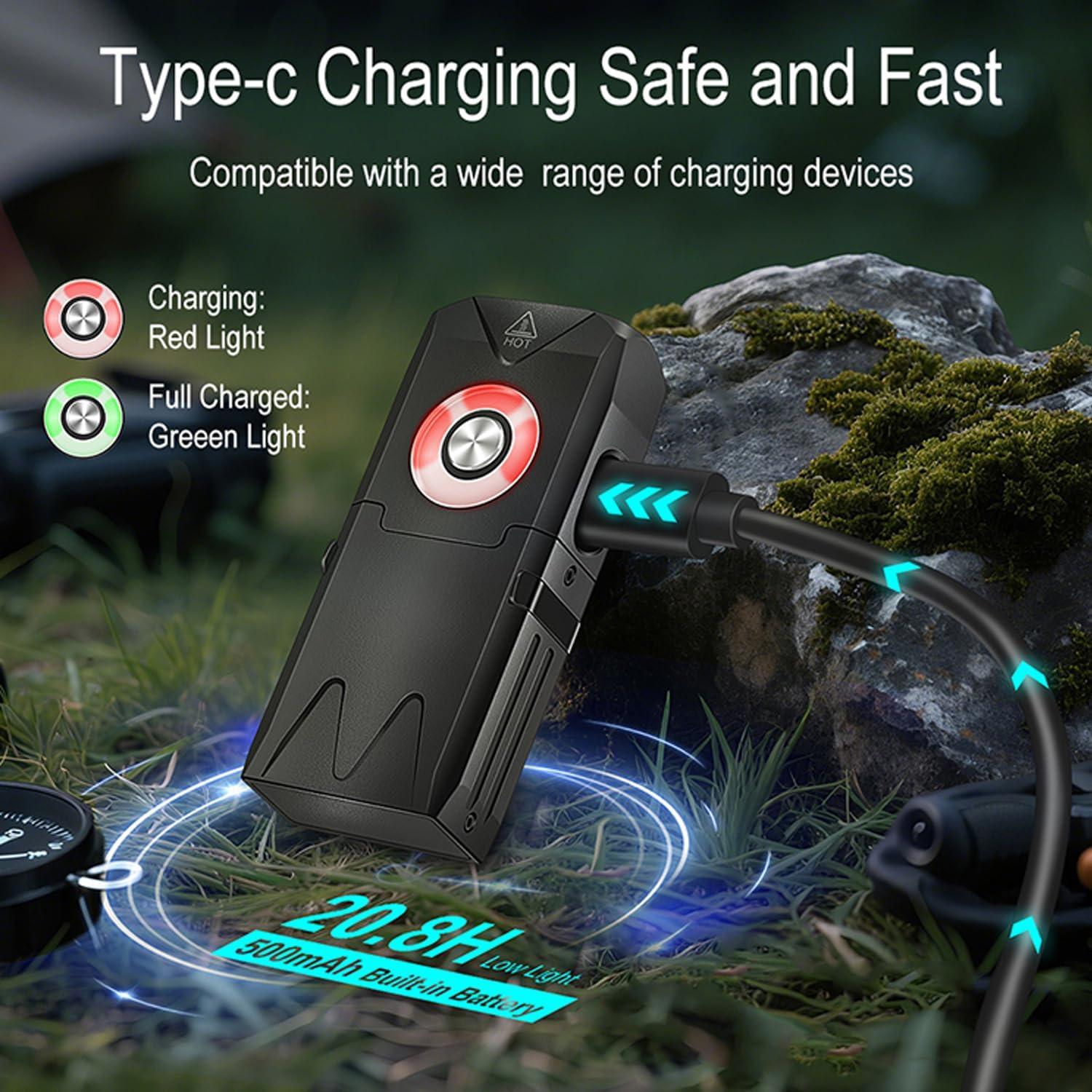 Linterna LED Recargable FANDYFIRE EV25 650 Lúmenes RGB