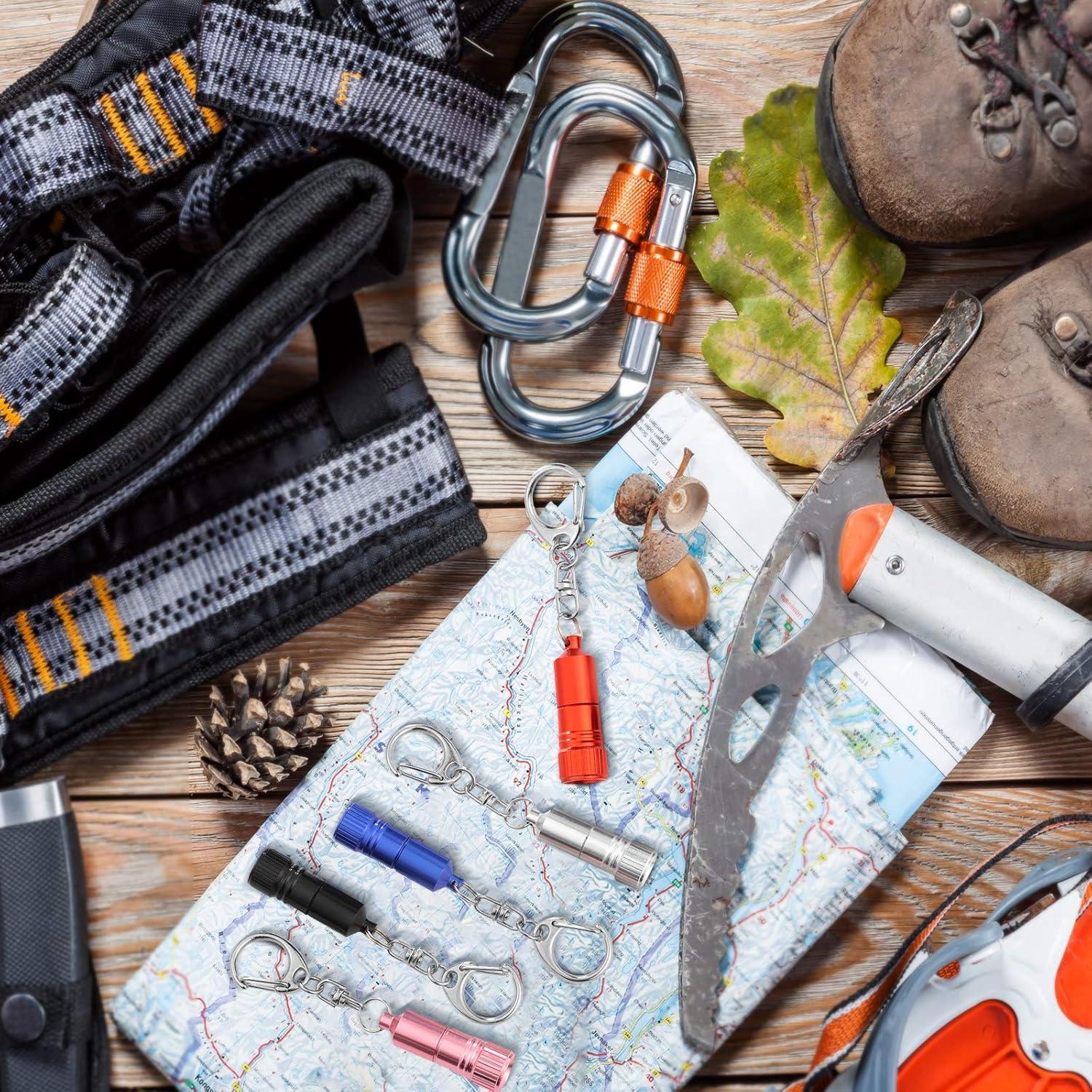 10 Llavero Linterna LED Mudder 4x1.2cm Batería Incluida