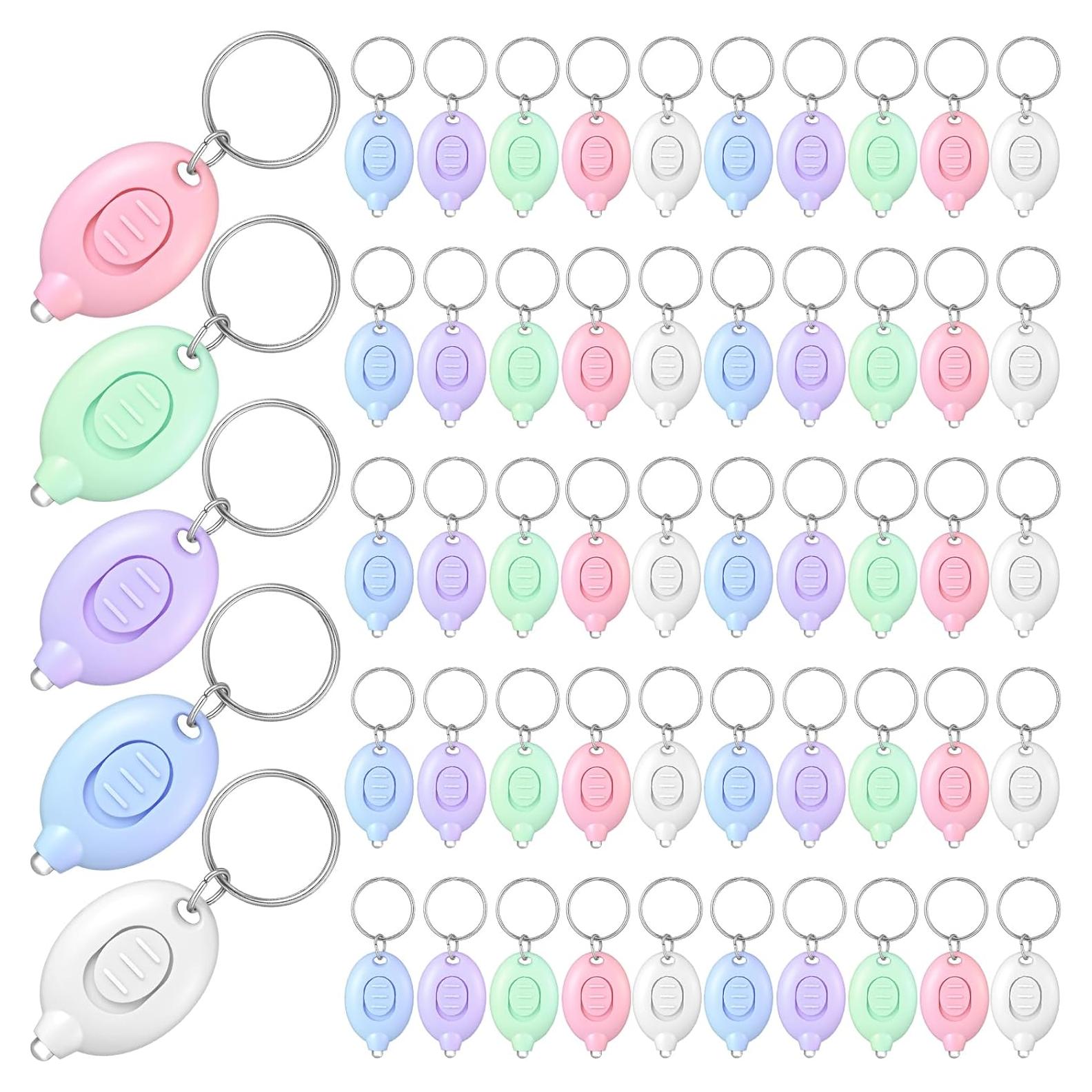 Linterna LED Mini de Llavero VIHOSE - 50 Pcs, 5 Colores