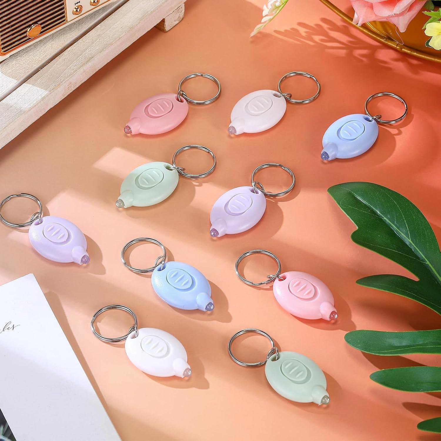 Linterna LED Mini de Llavero VIHOSE - 50 Pcs, 5 Colores