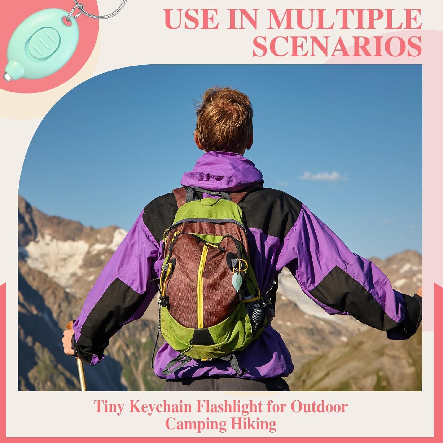 Linterna LED Mini de Llavero VIHOSE - 50 Pcs, 5 Colores