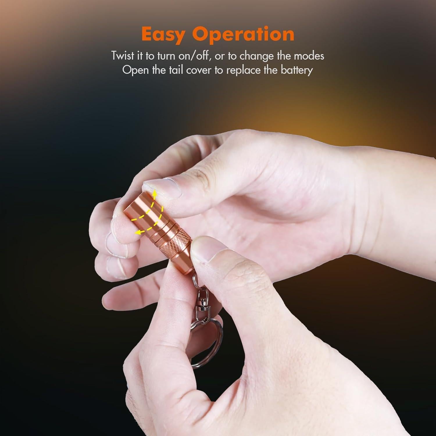 Linterna de Llavero Brinyte M18 Mini Recargable 110 Lúmenes