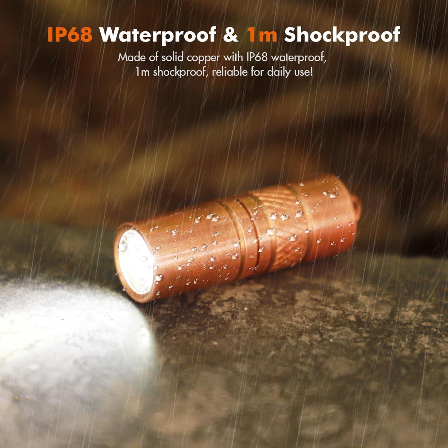 Linterna de Llavero Brinyte M18 Mini Recargable 110 Lúmenes