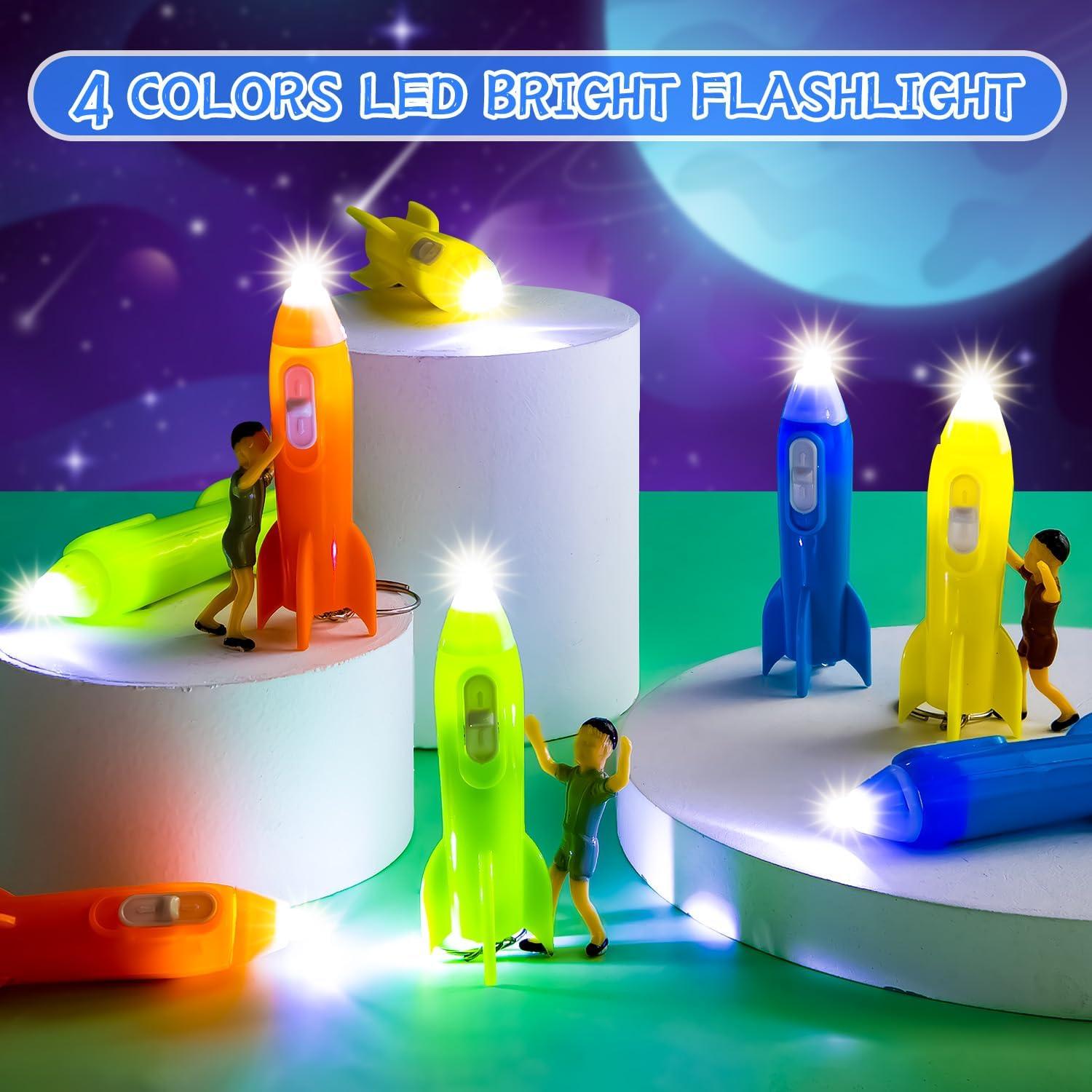 Mini Linterna Llavero LED 36 Piezas 4 Colores para Niños