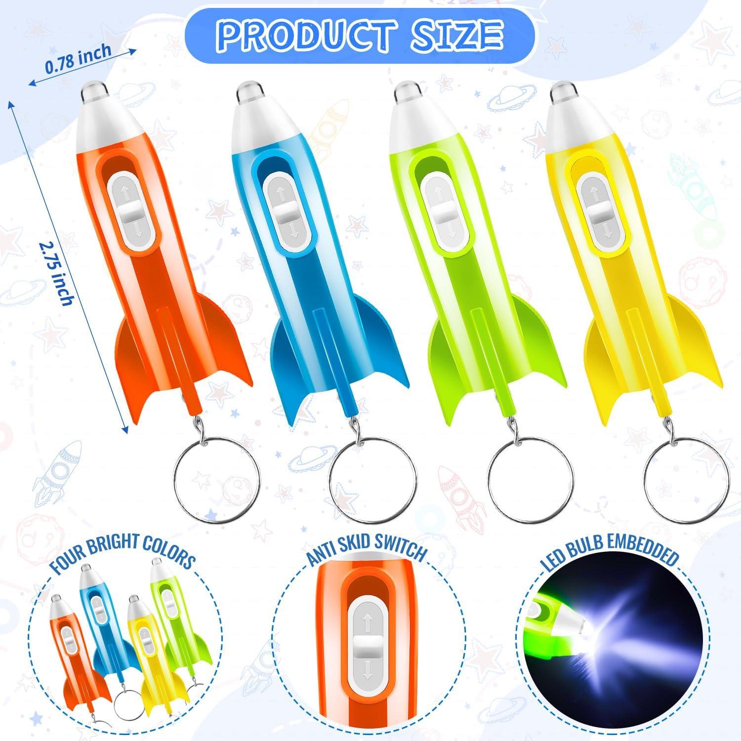 Mini Linterna Llavero LED 36 Piezas 4 Colores para Niños