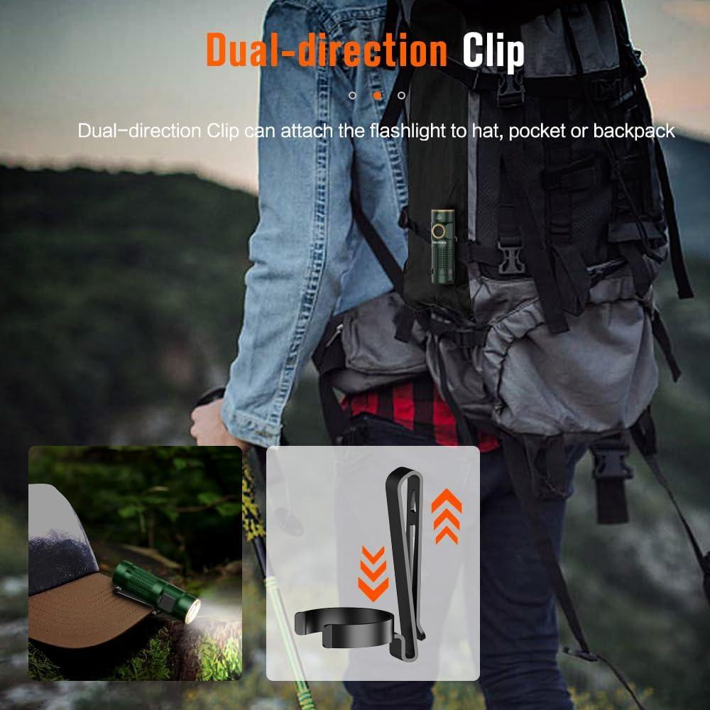 Linterna Recargable NICRON C1 EDC 1200 Lúmenes IPX8 Portátil