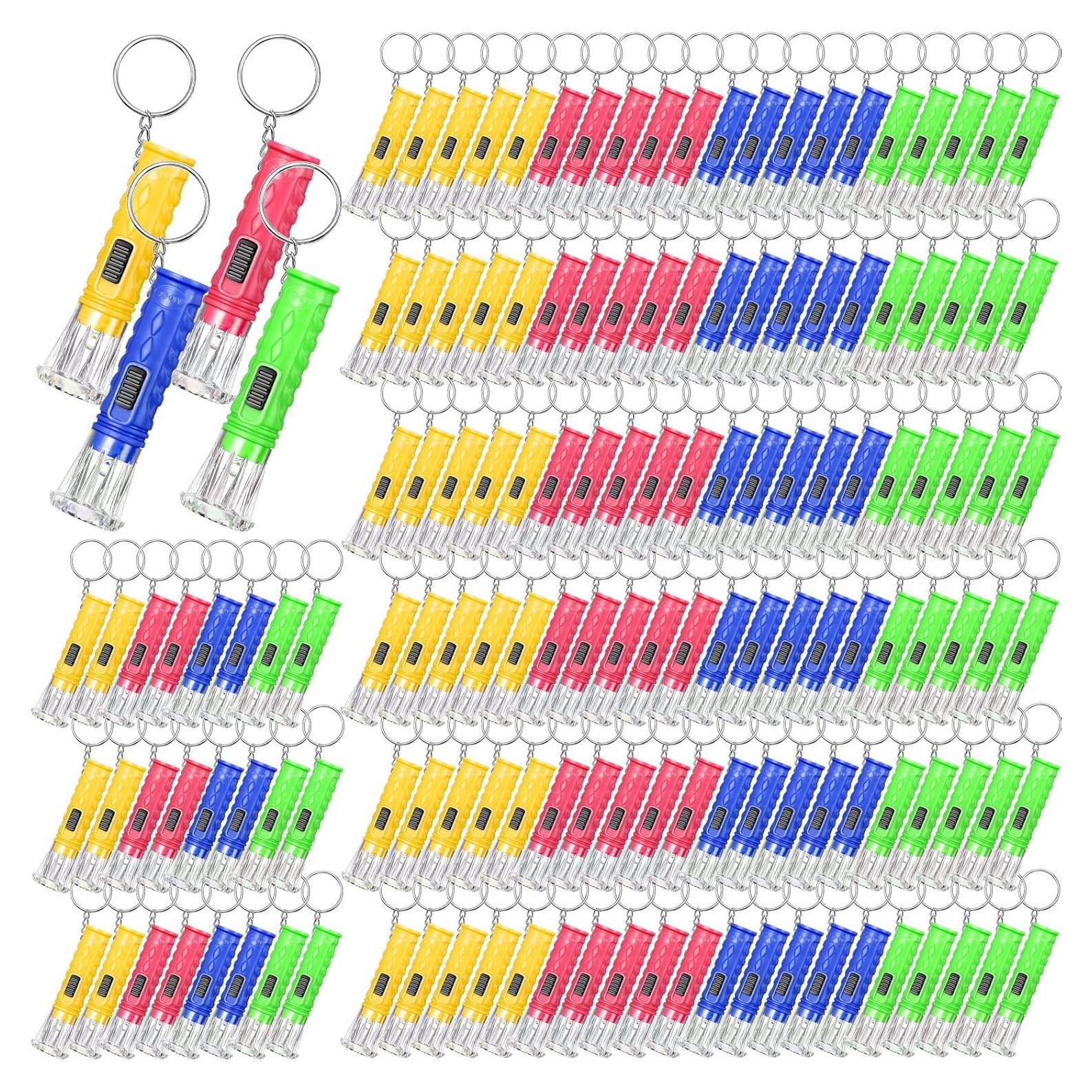 150 Mini Linternas LED Jexine Llavero Multicolor 6.6 cm