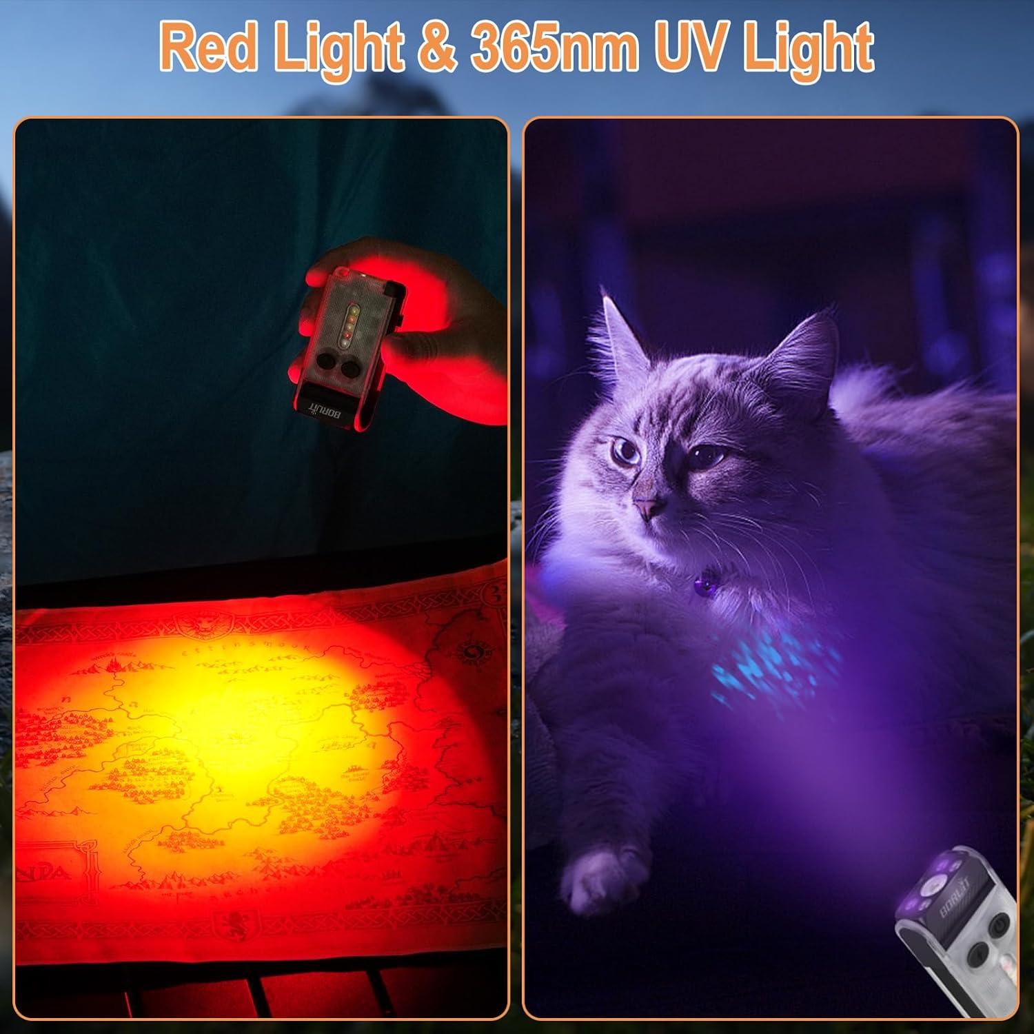 Linterna LED BORUIT V30 EDC Recargable USB 2000mAh Blanca