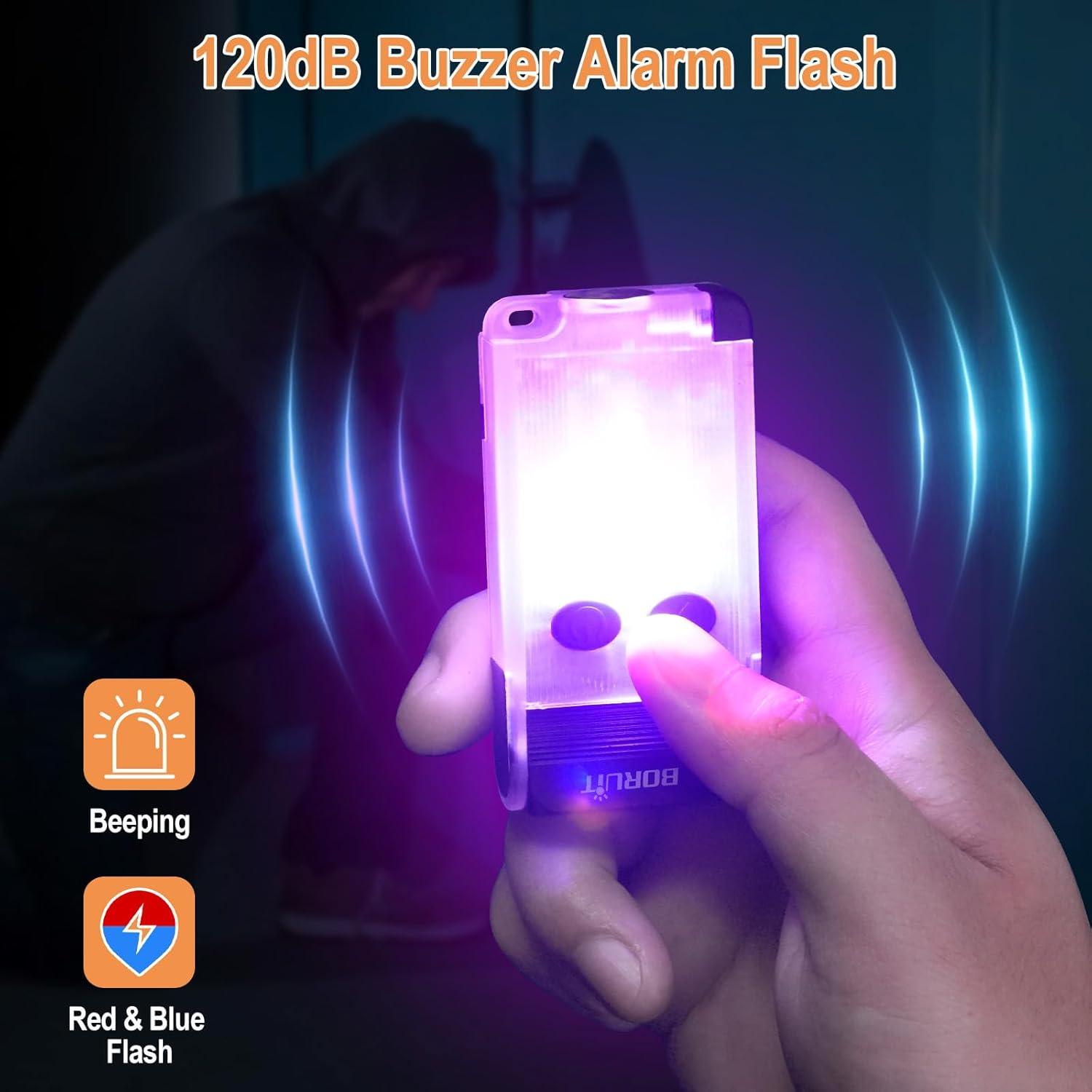 Linterna LED BORUIT V30 EDC Recargable USB 2000mAh Blanca