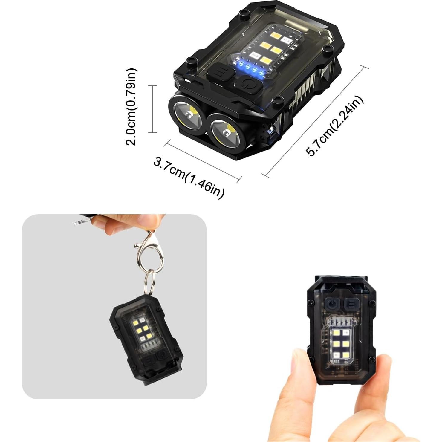 Linterna de Llavero EDC VOHIVI YSD-01 Recargable USB-C