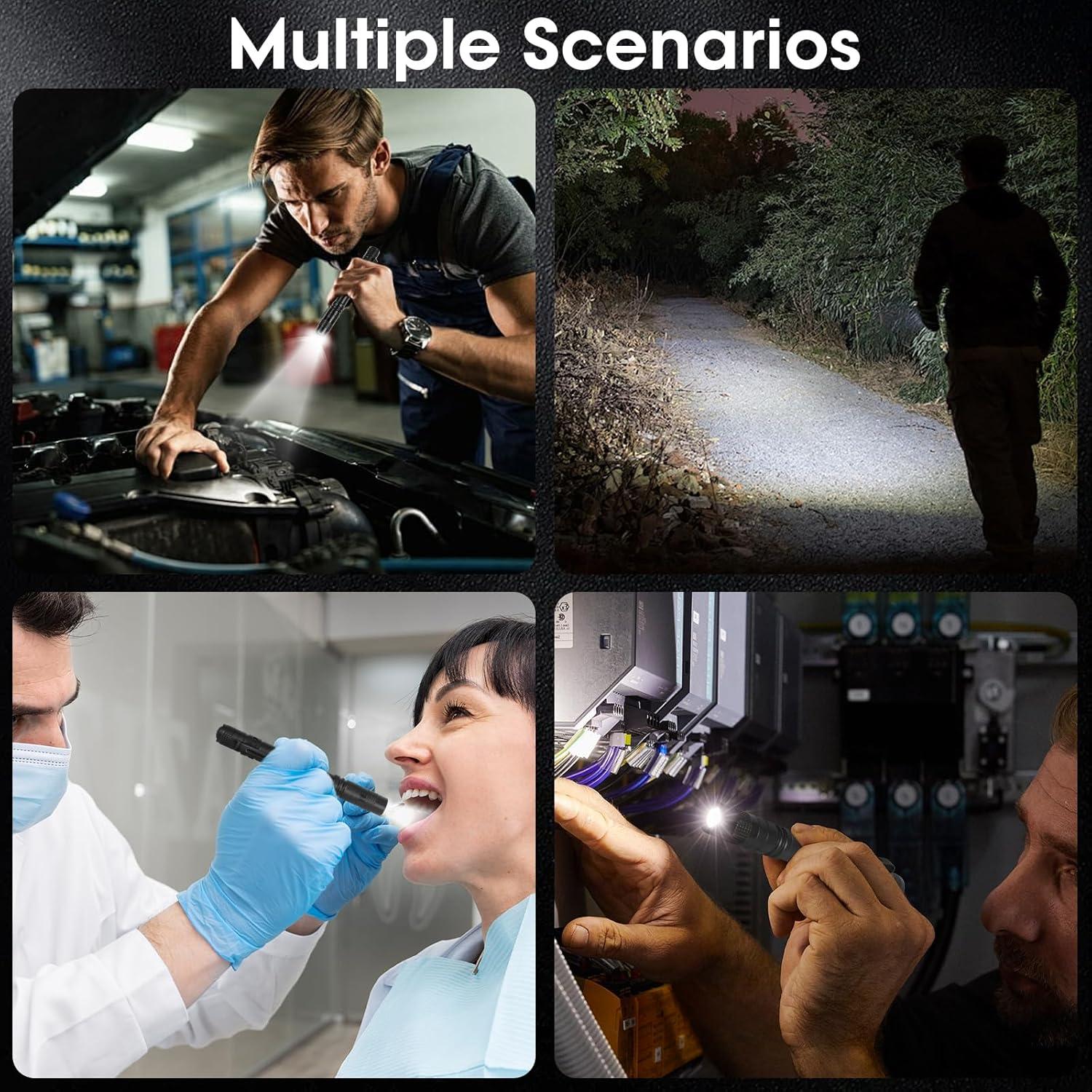 Linterna de Pluma LED Cussity 5 Pcs IPX4 para Camping