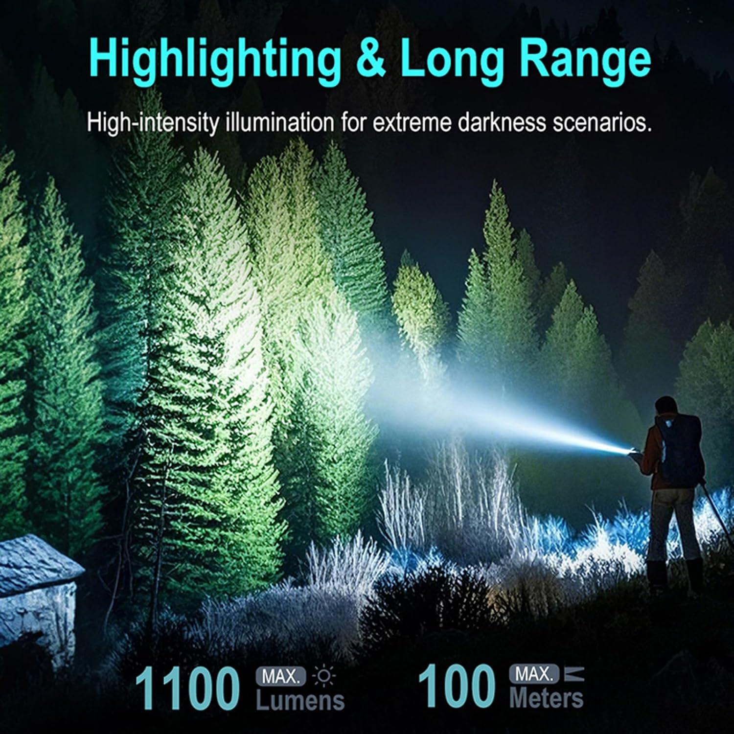 Linterna EDC Fandyfire EV20 1100 lúmenes LED recargable