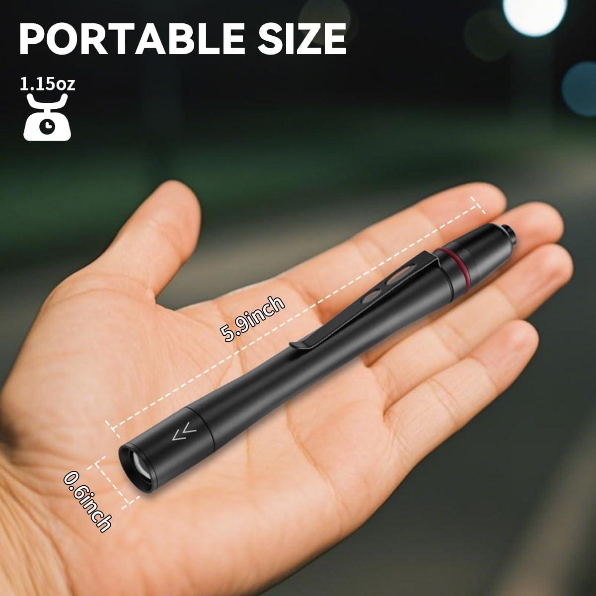 Linterna de Bolígrafo LED 3Pack Yuyao KeRun, Ajustable e Impermeable