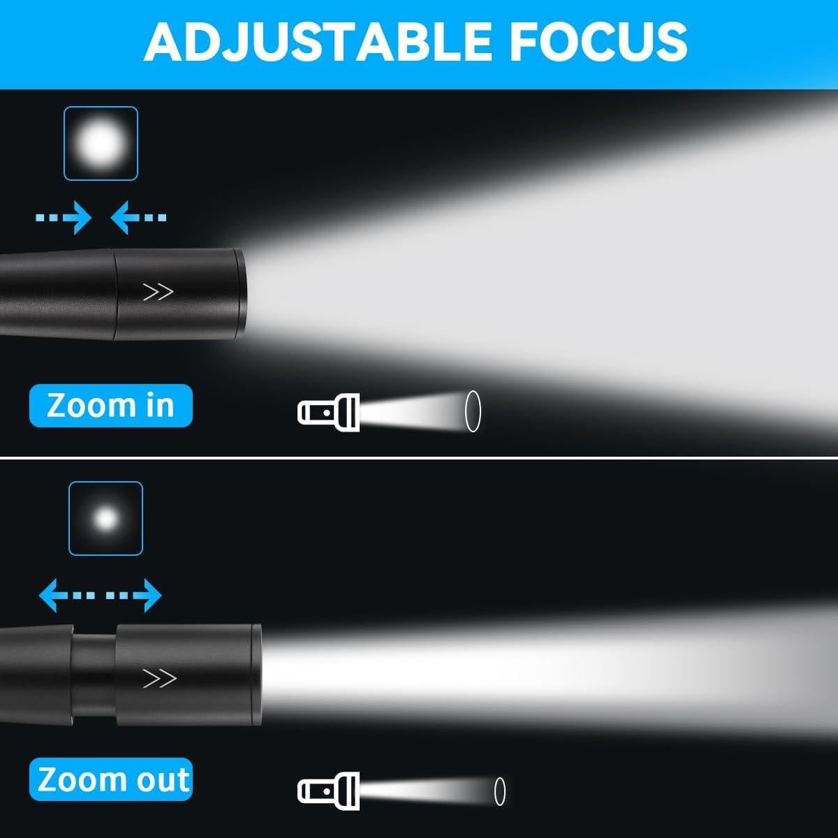 Linterna de Bolígrafo LED 3Pack Yuyao KeRun, Ajustable e Impermeable