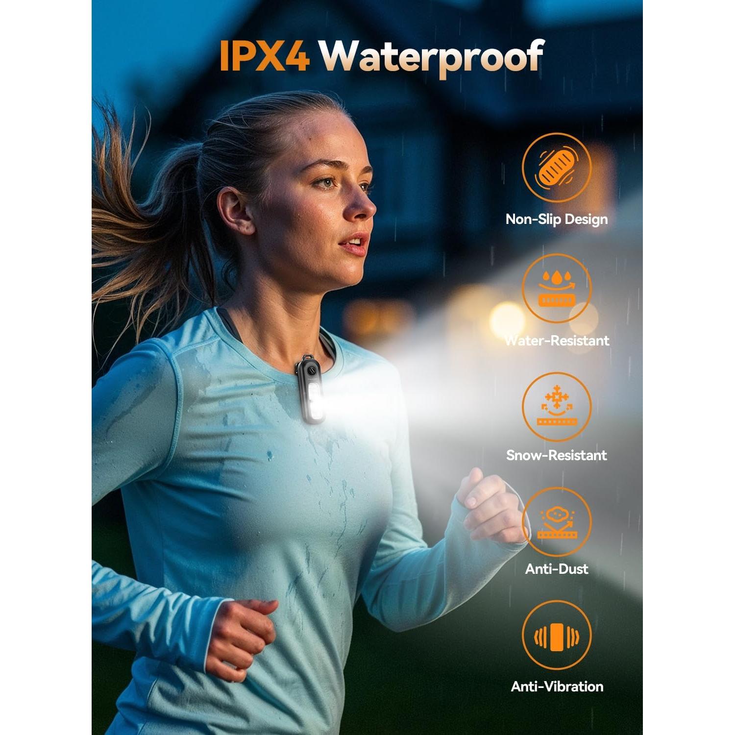 Alarma Personal TECKNET 135dB con Luz Estroboscópica IPX4