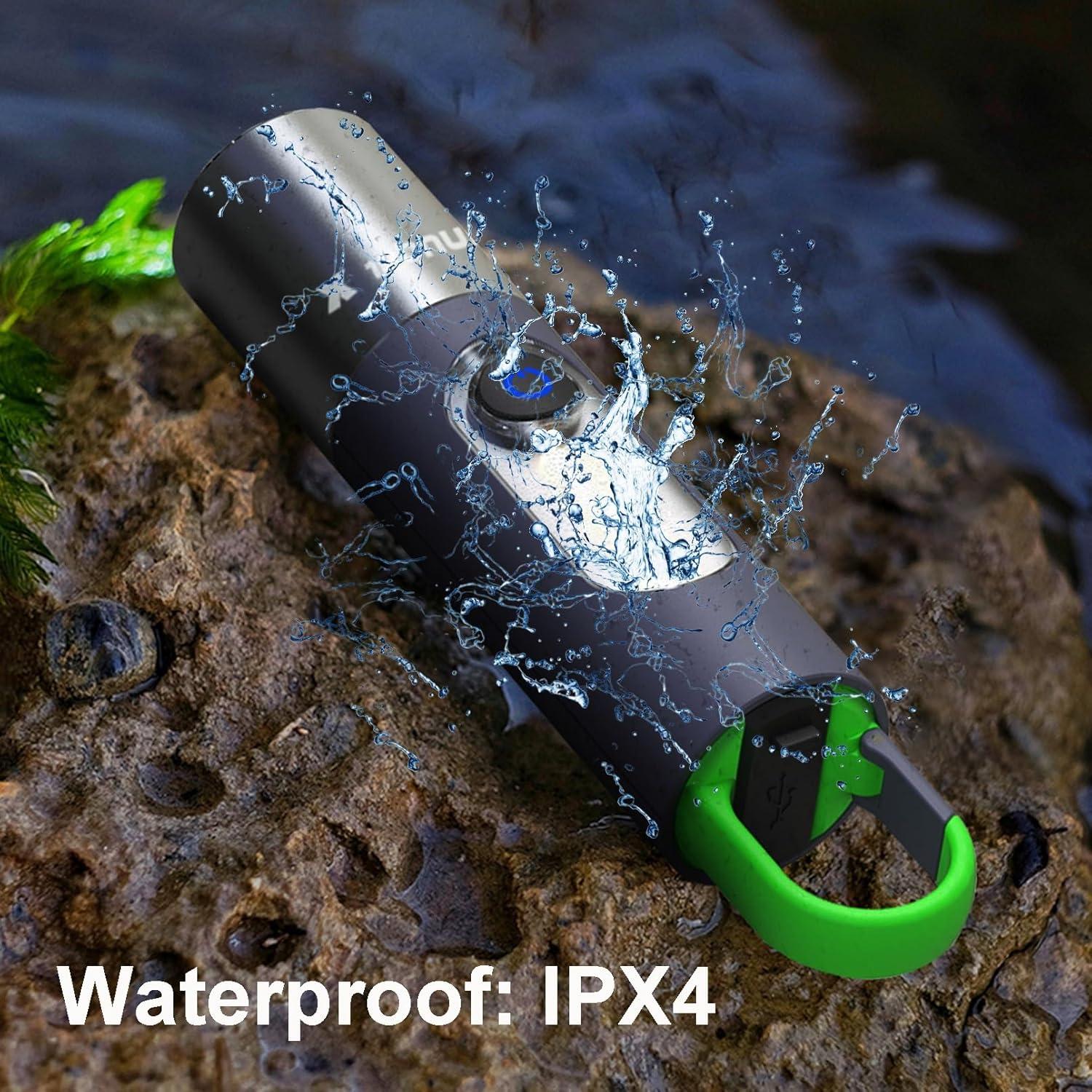 Linterna LED Recargable JAMISAY 1000 Lúmenes Zoomable IPX4