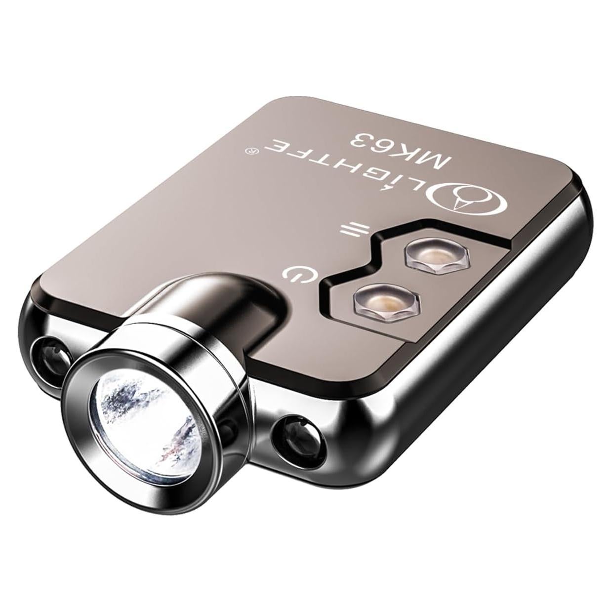 Linterna de Llavero LIGHTFE MK63 3 en 1 Luz UV, Blanca y Roja