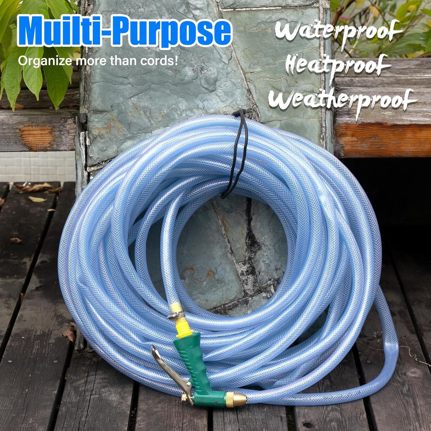 Ataduras de goma reutilizables OCTOXEQA 81 cm 8 piezas negras