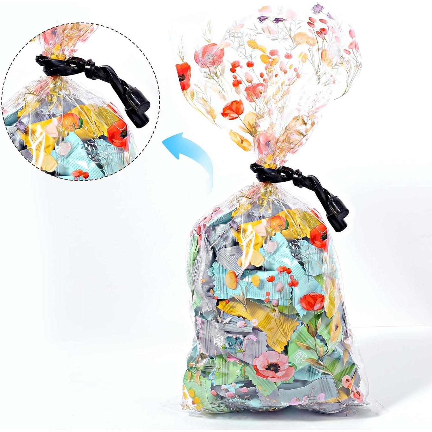 8 Correas de Cable de Silicona Reutilizables Shimmeroo Negras