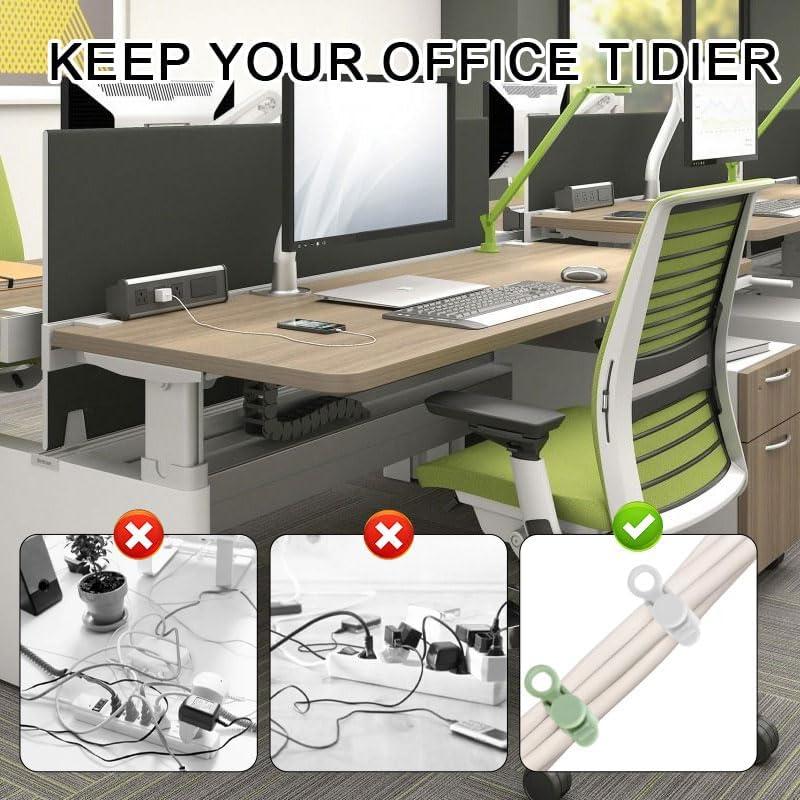 Bridas de Silicona Reutilizables ZYMJBB 6 Pcs para Cables