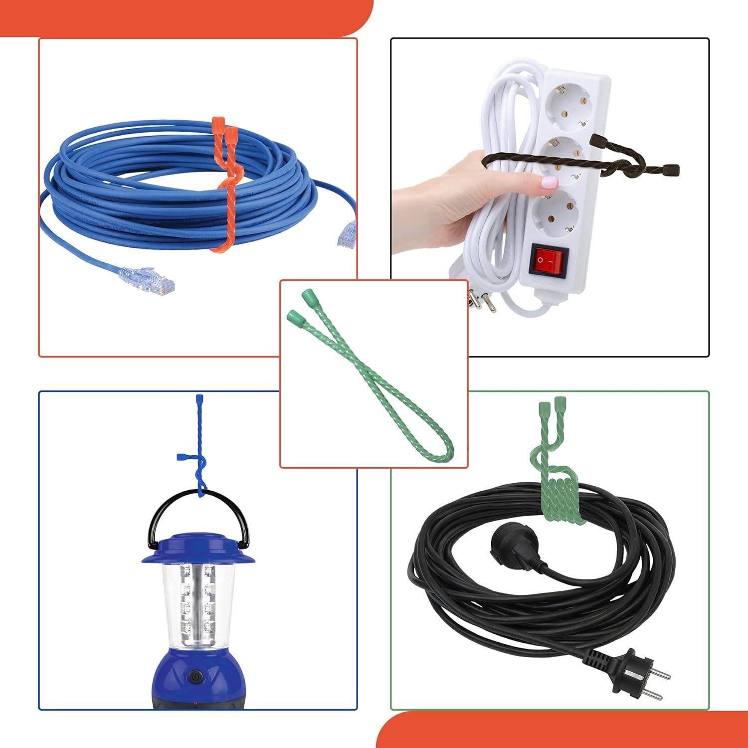 Bridas de Silicona Reutilizables Fortuna Horse 30.48 cm Multicolor