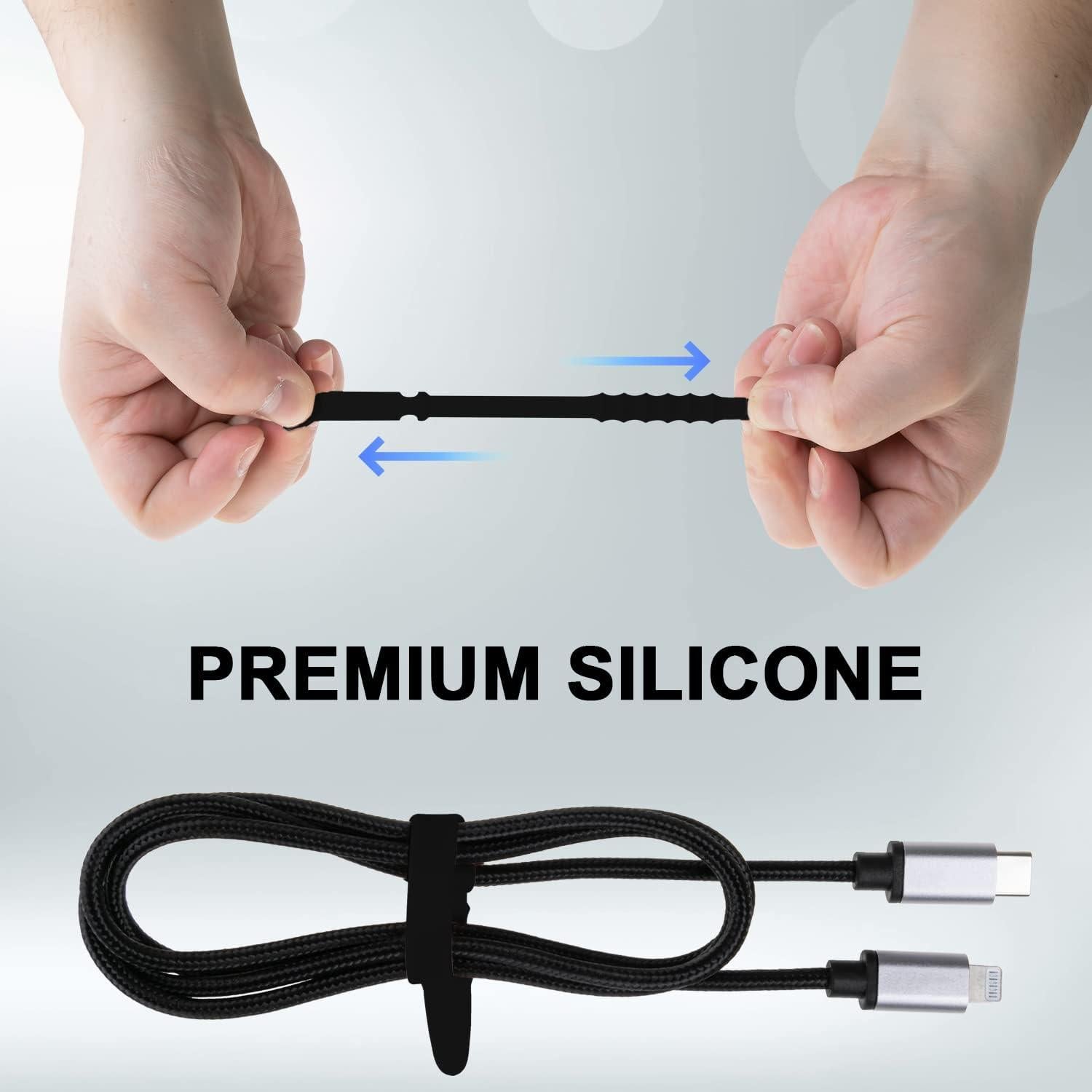 Paquete de 25 Bridas de Silicona Neepanda 11.5 cm Negro