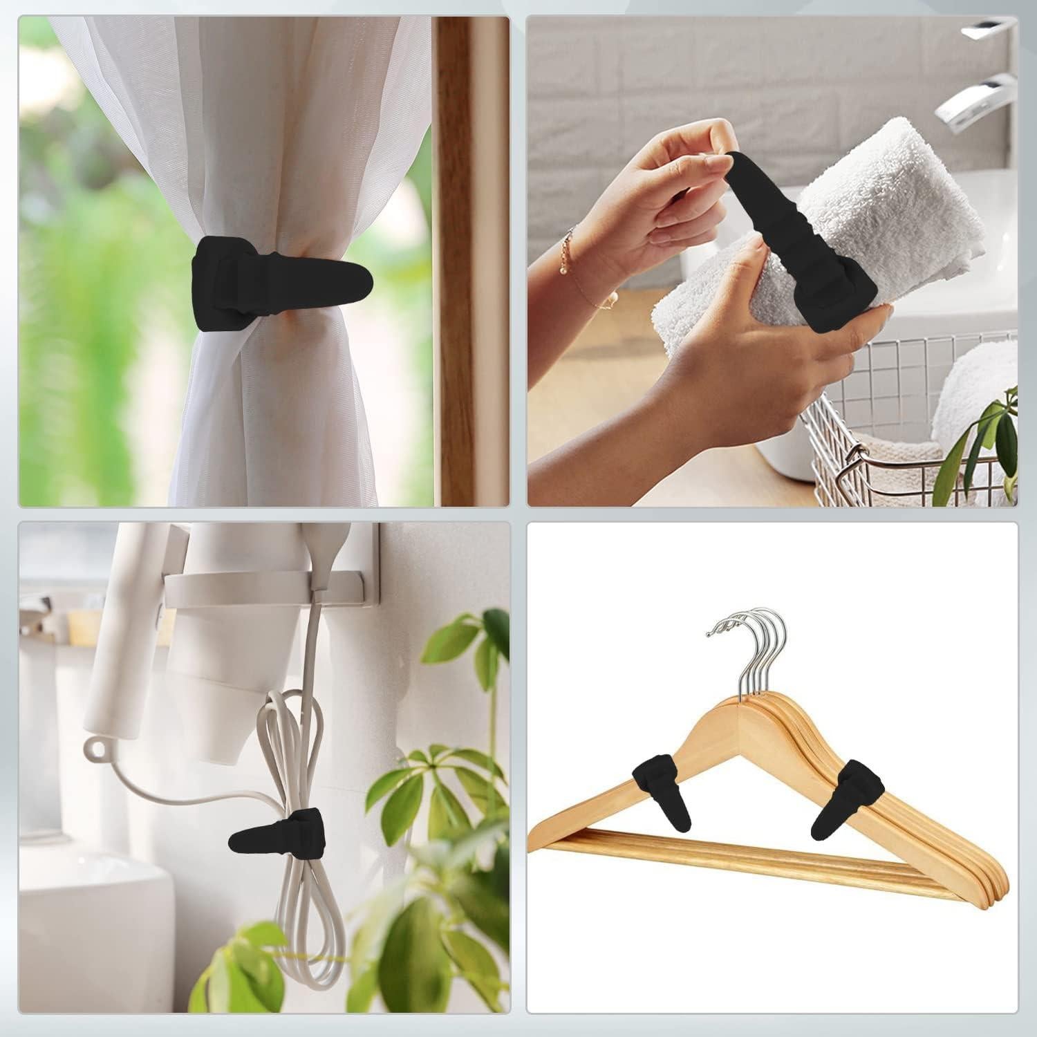 Paquete de 25 Bridas de Silicona Neepanda 11.5 cm Negro