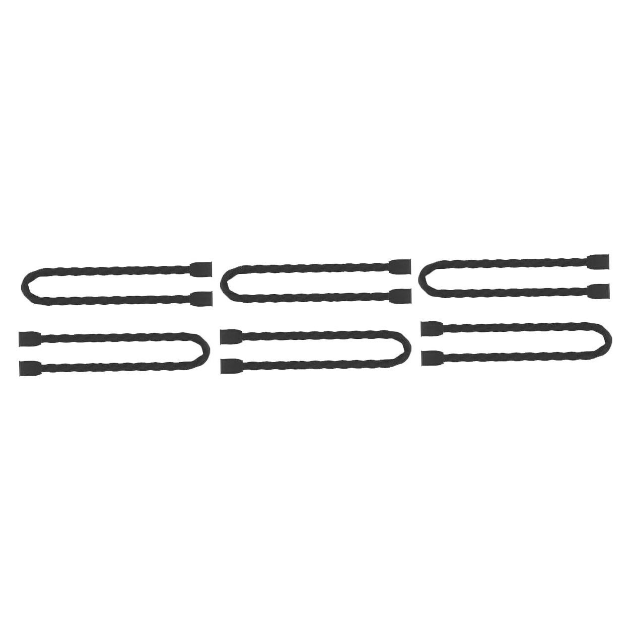 Ties de Silicona Reutilizables Genérico 15 cm 6 Paquetes Negros