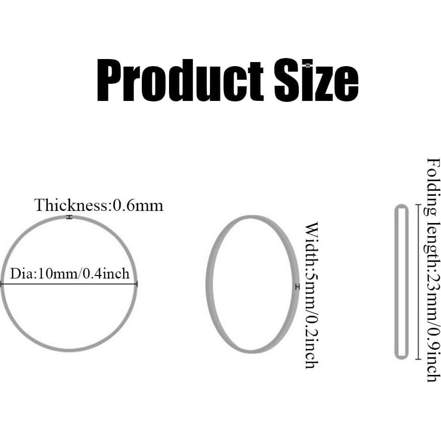 100 Piezas Correas de Silicona Negras 10mm para Cables