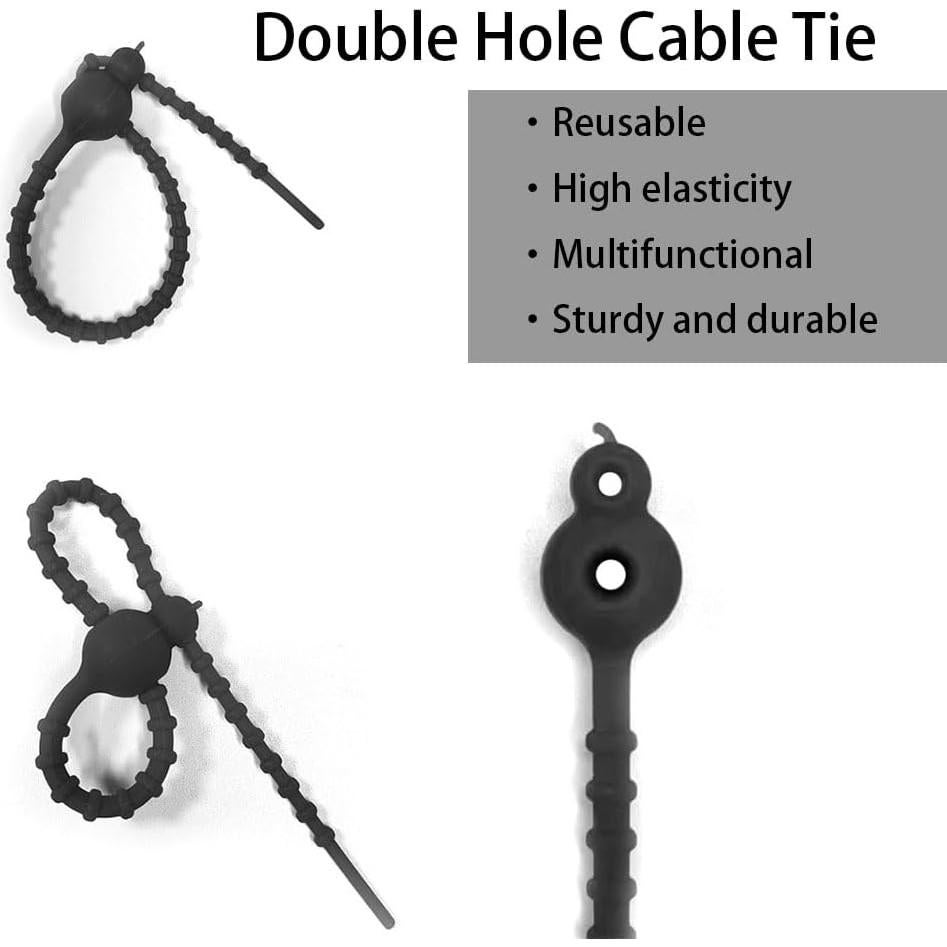 16 Correas de Cable de Silicona XnxnzhHo Reutilizables 19.81 cm
