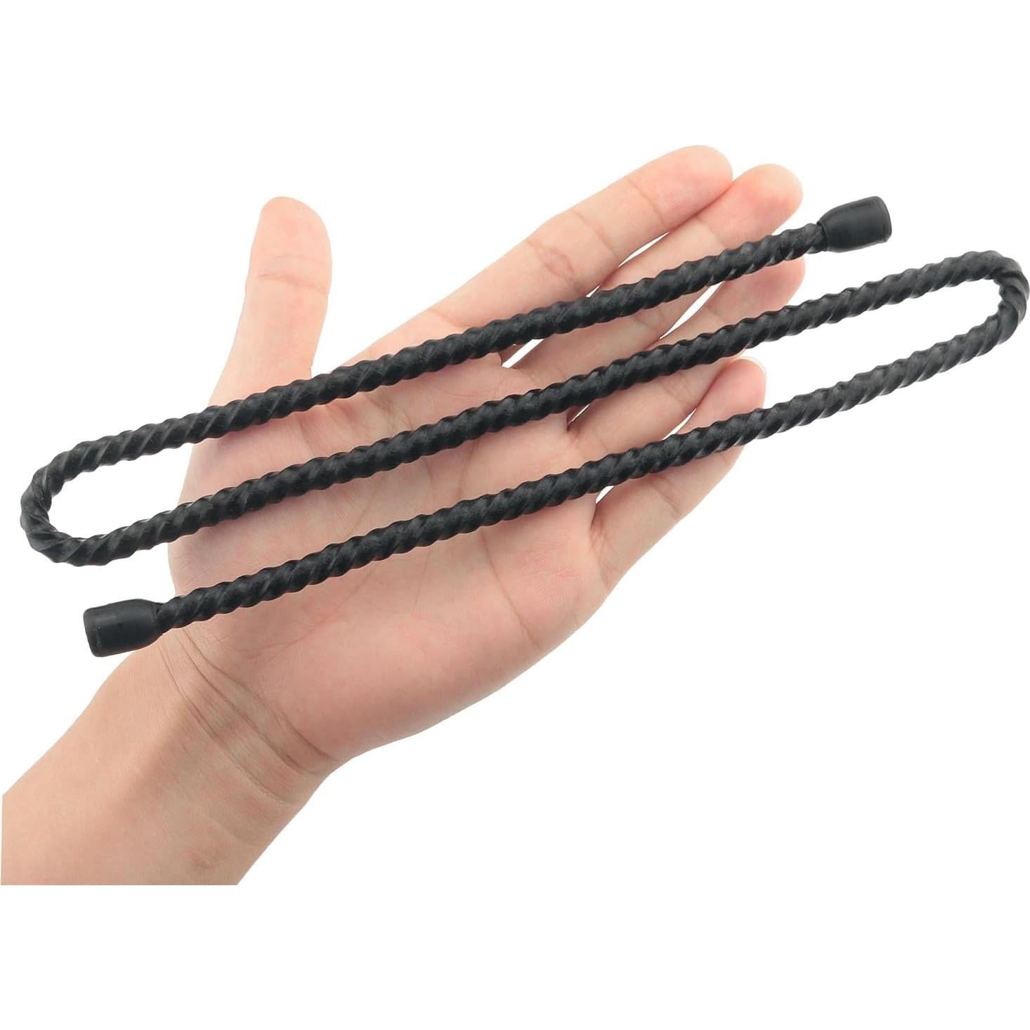 5 Ataduras de Cable Reutilizables ITROLLE 60 cm Goma Negra