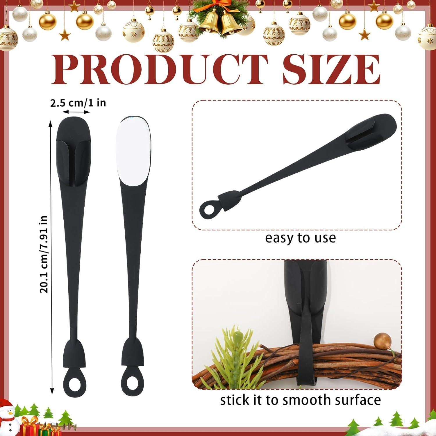 12 Ganchos Adhesivos de Silicona Fiada para Organizar Cables