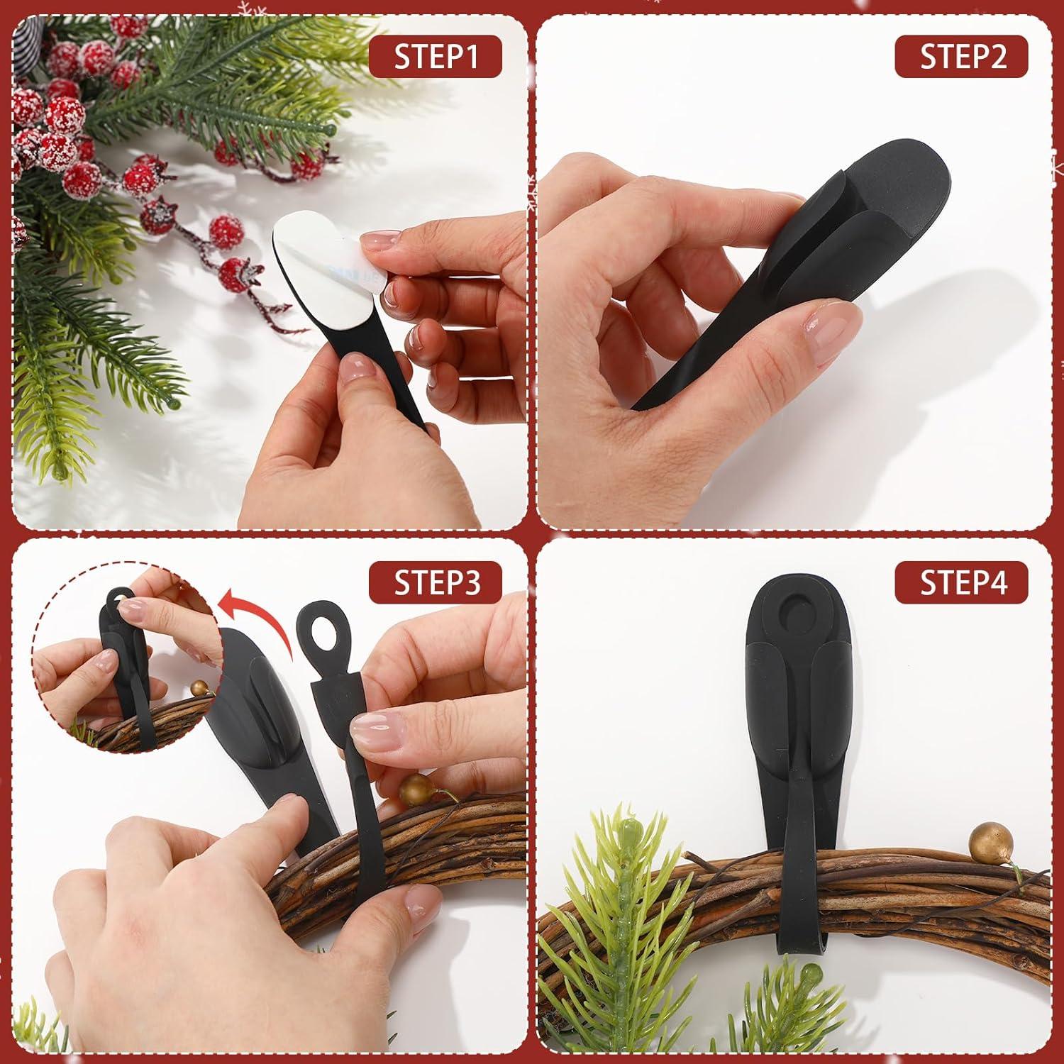 12 Ganchos Adhesivos de Silicona Fiada para Organizar Cables