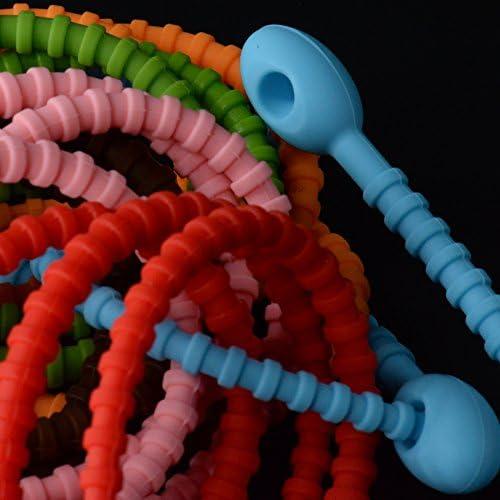 Bridas de Silicona Reutilizables Silicone Alley - 18 Piezas 21.6 cm