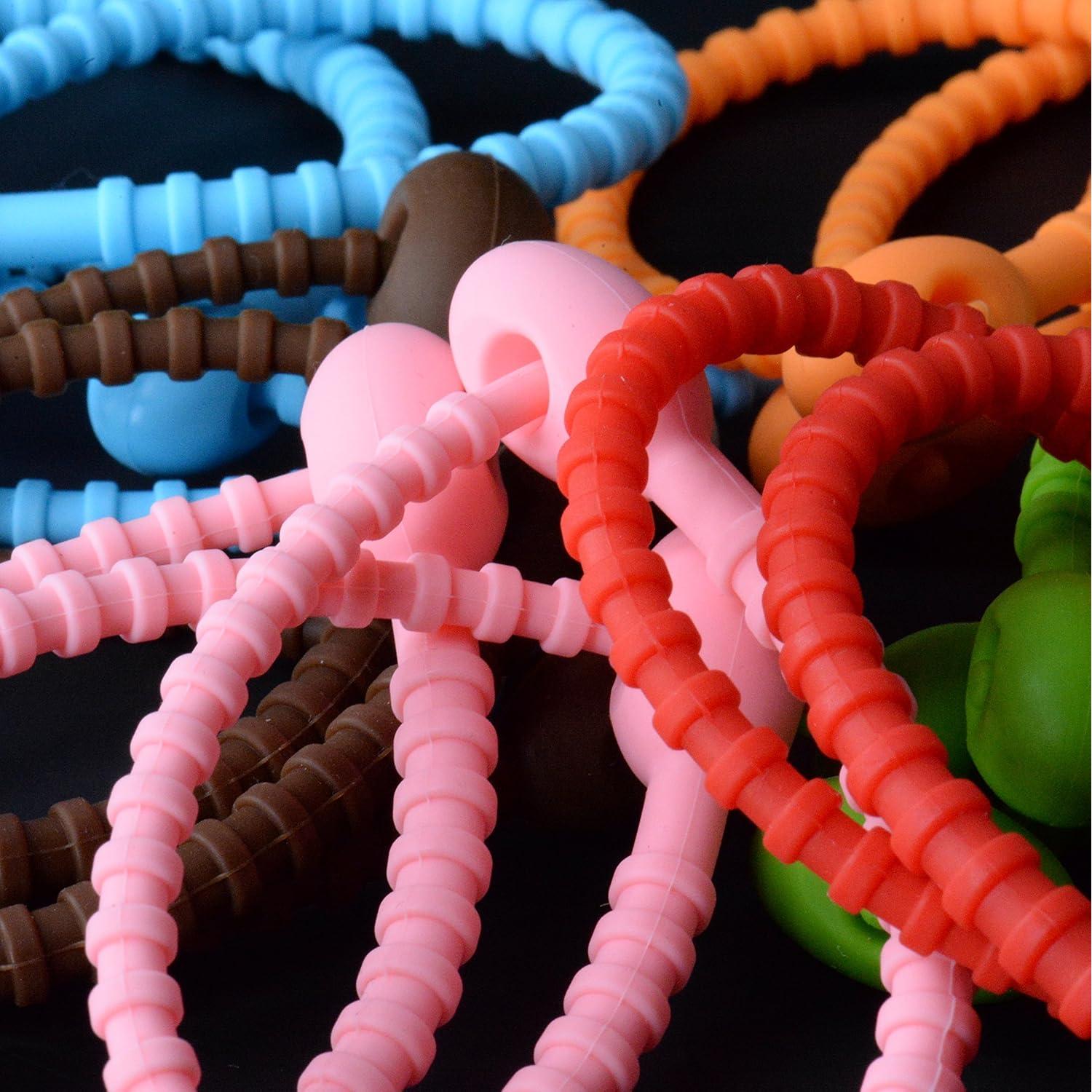 Bridas de Silicona Reutilizables Silicone Alley - 18 Piezas 21.6 cm